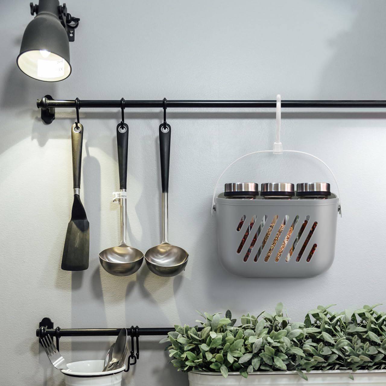 Luxshiny Wall-Mounted Storage Basket
