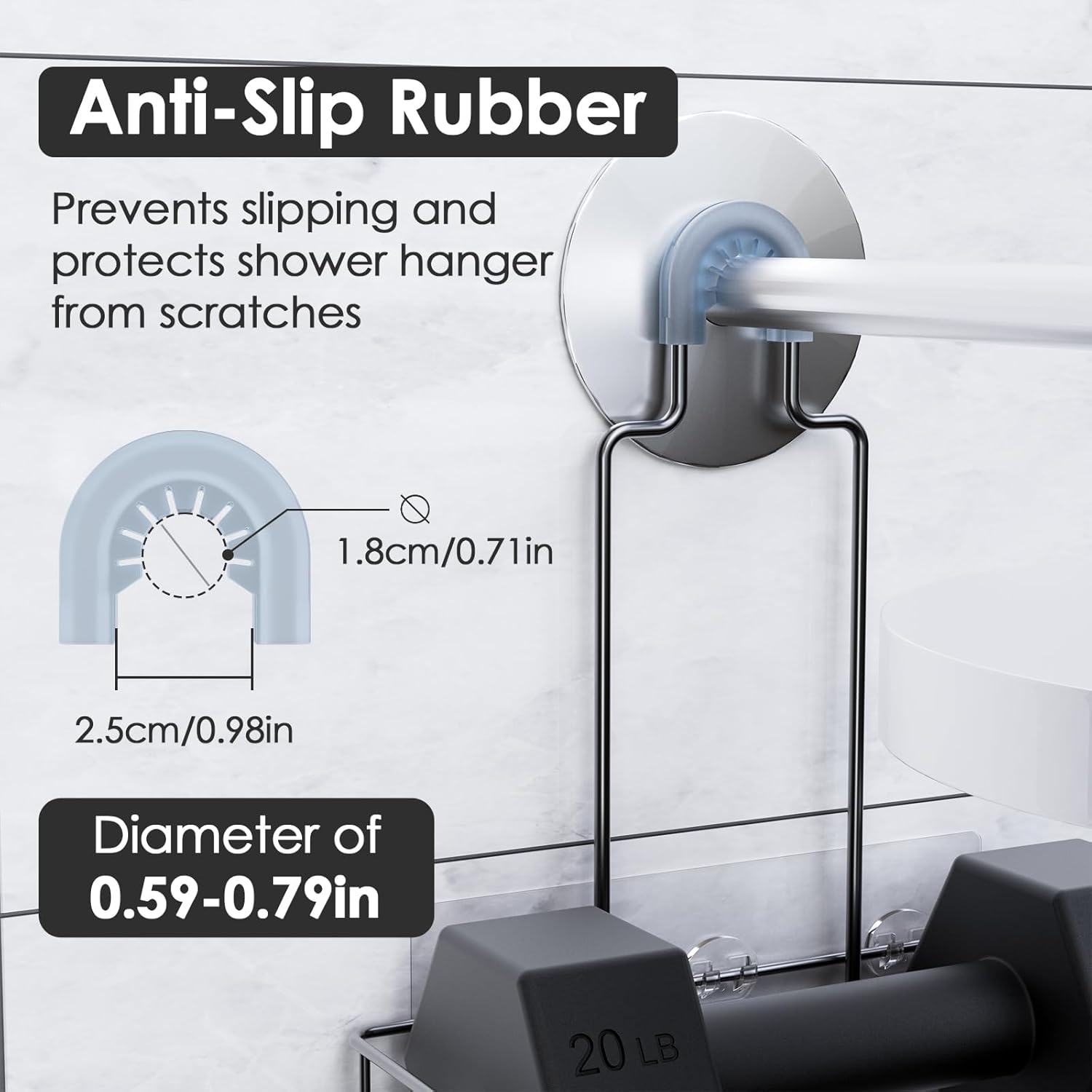Lsnisni12-Piece Replacement Shower Adhesive Caddy Hooks