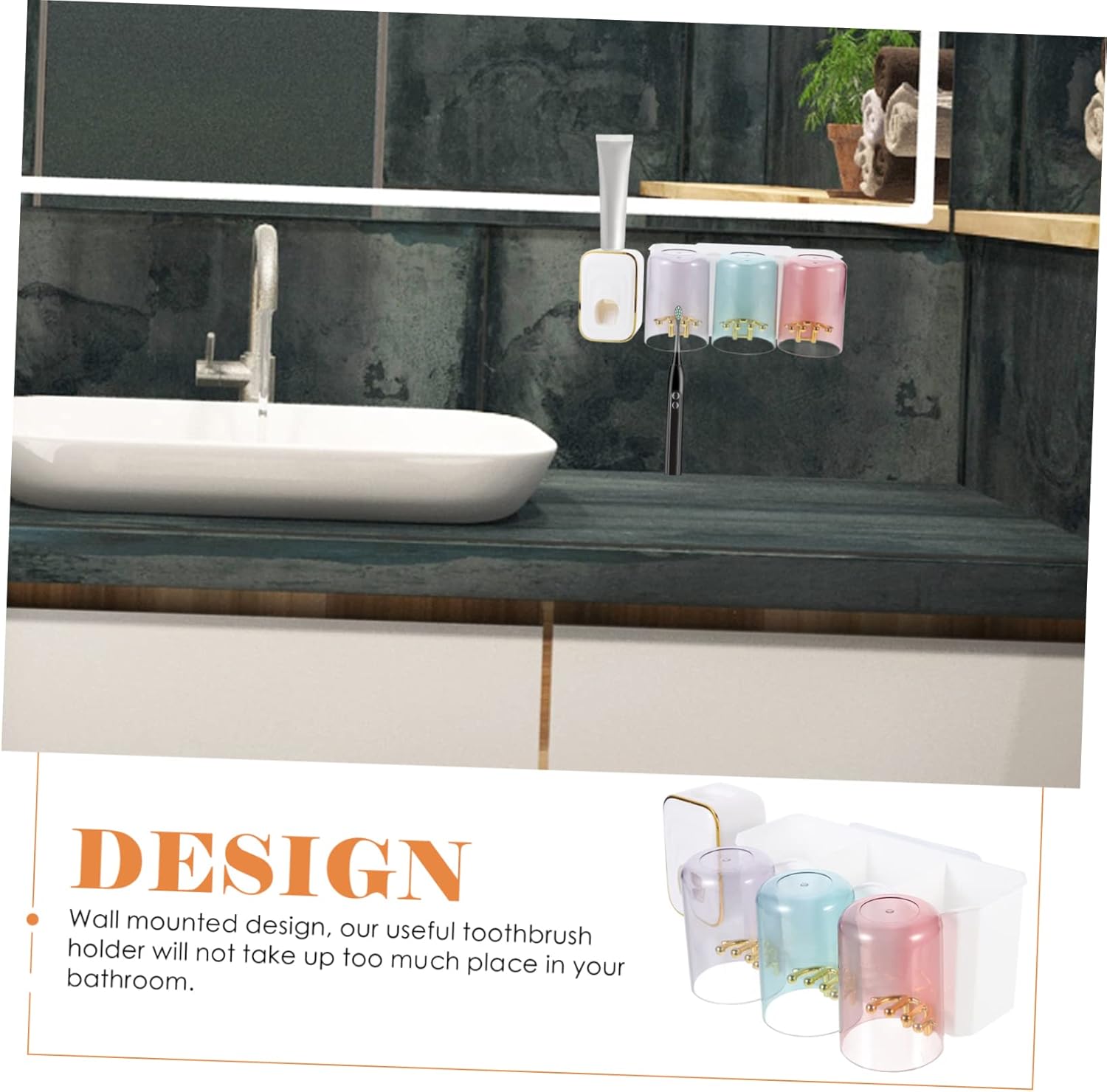 Premium Wall-Mounted Toothbrush Holder Squeezer for Home Use