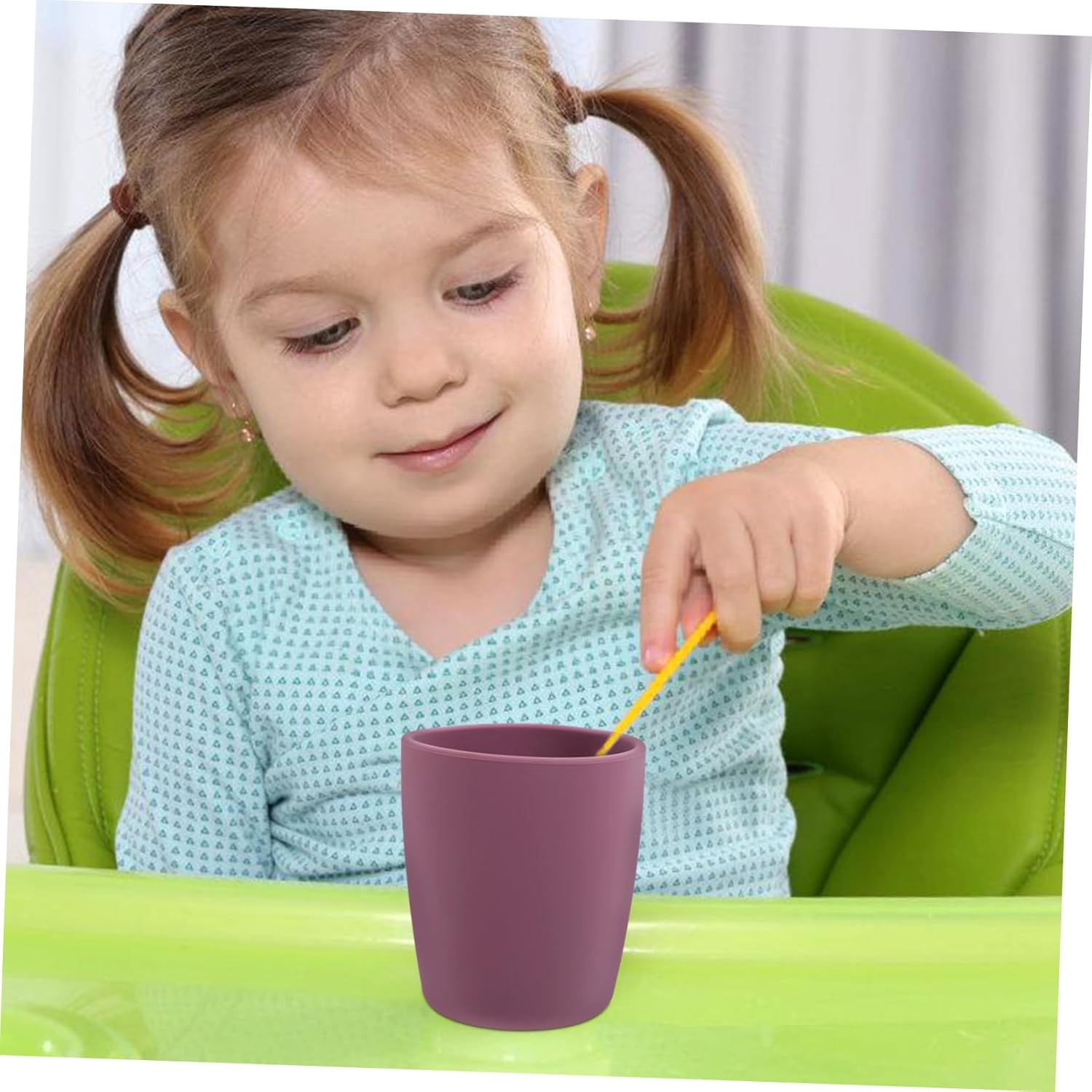Silicone Open Cup Spill-Proof Toddler Sippy Cup