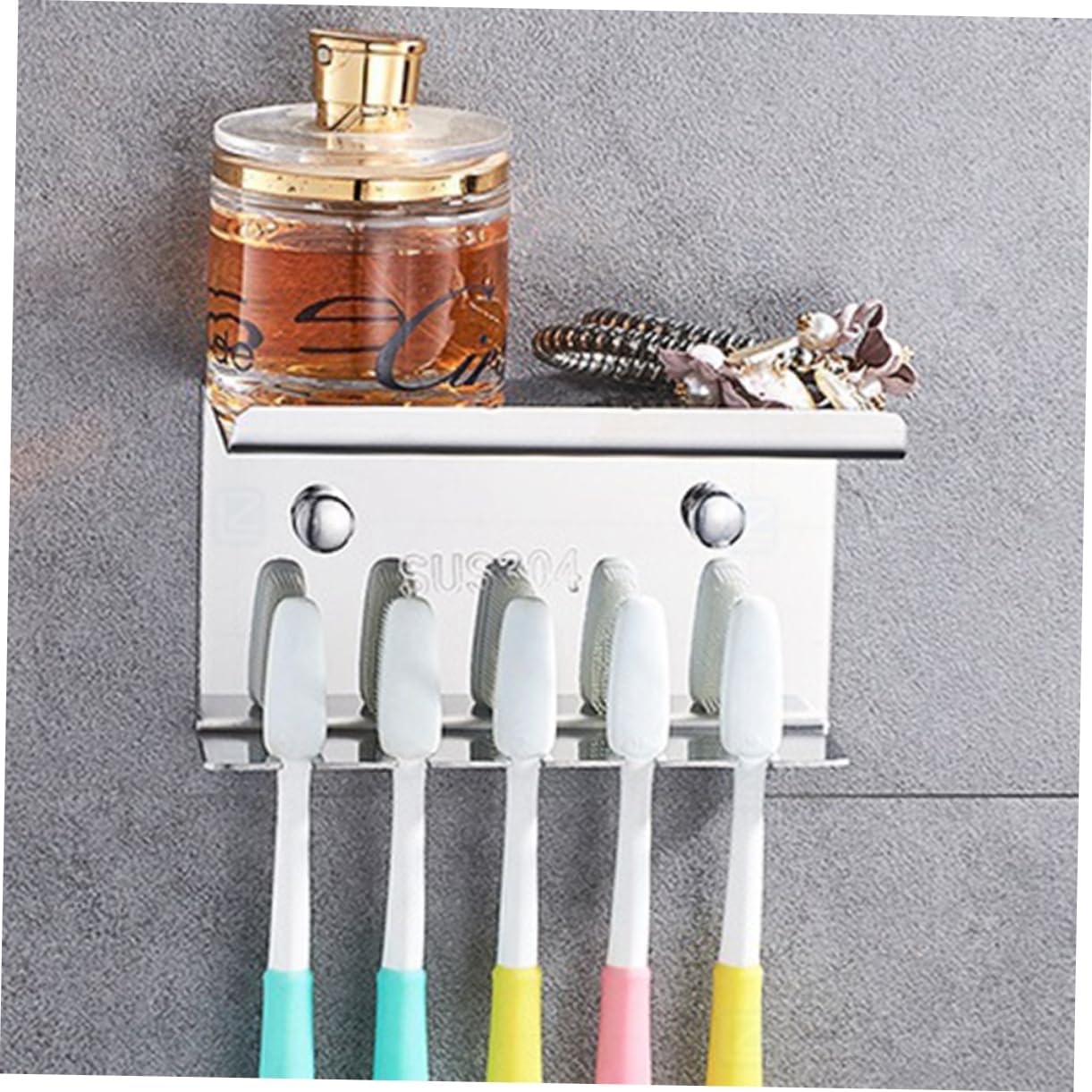 Ciieeo Wall Mounted Stainless Steel Toothbrush Holder