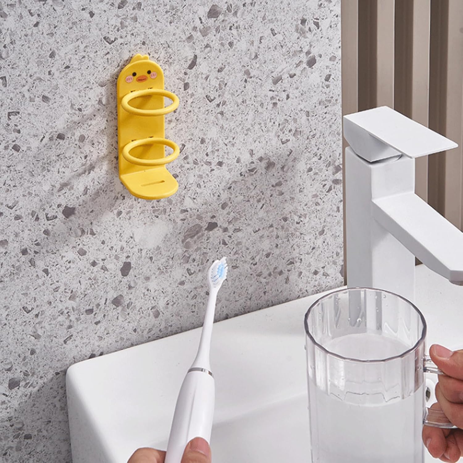 Stylish Wall-Mounted Electric Toothbrush Holder