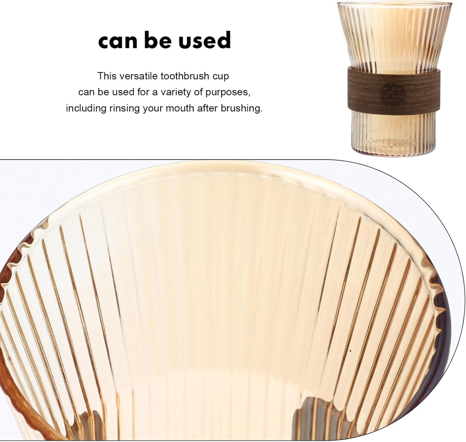 Alipis Reusable Glass Toothbrush Mouthwash Cup - Elevate Your Hygiene Routine