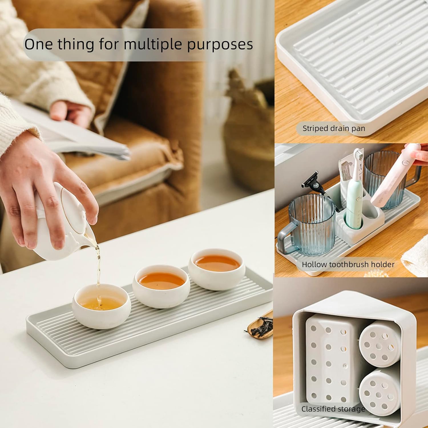 Premium Bathroom Toothbrush Toothpaste Organizer