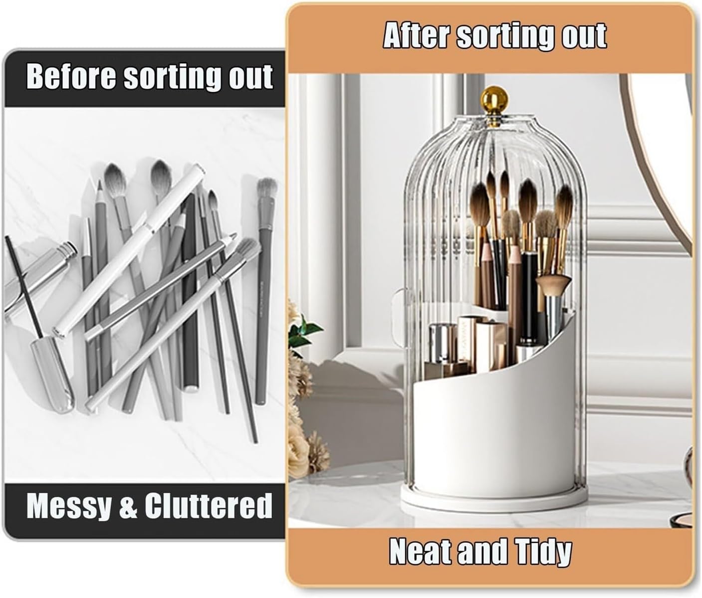 Slide Lid Toothbrush Holder