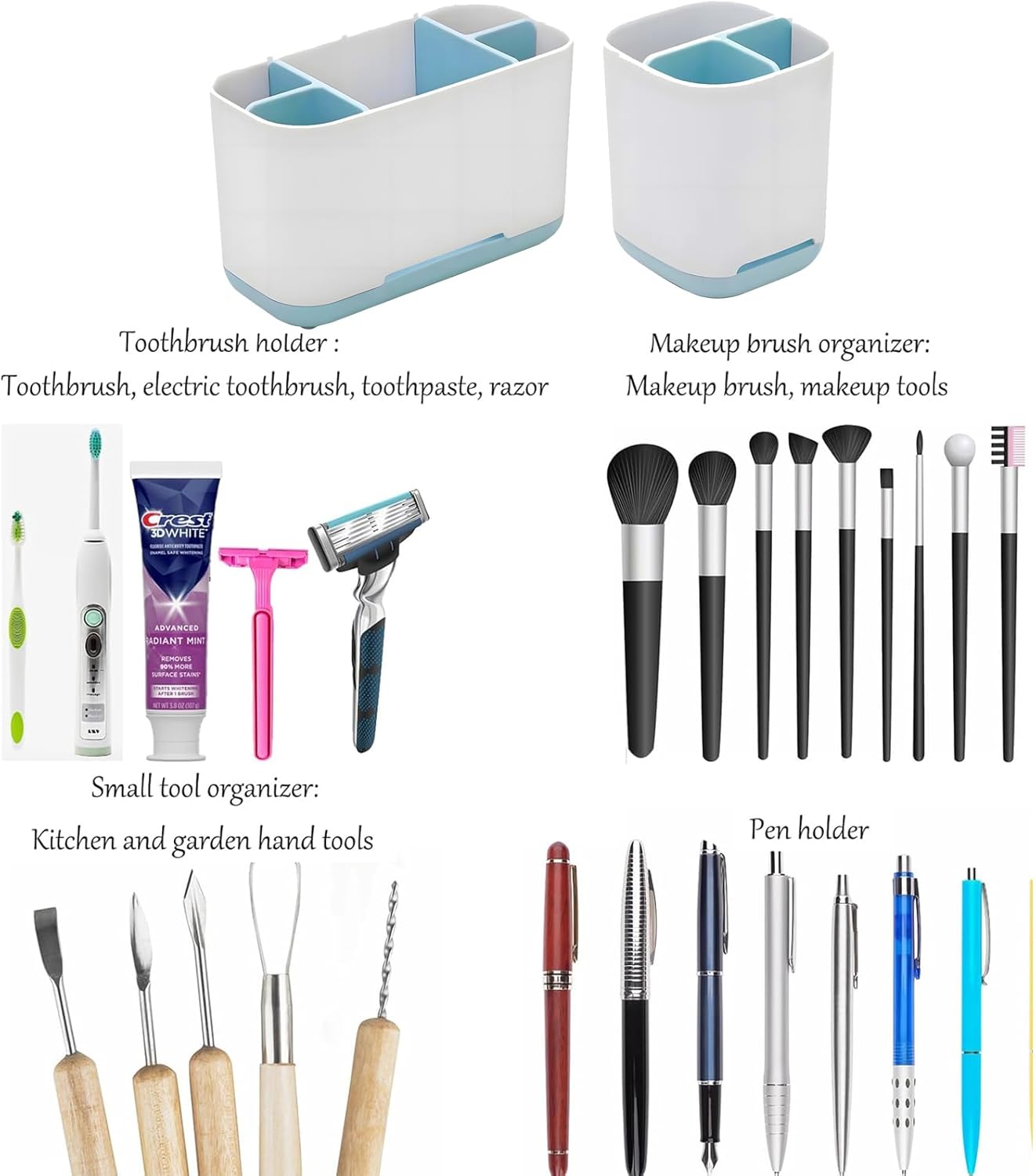 2-Piece Bathroom Holder Set Big and Small