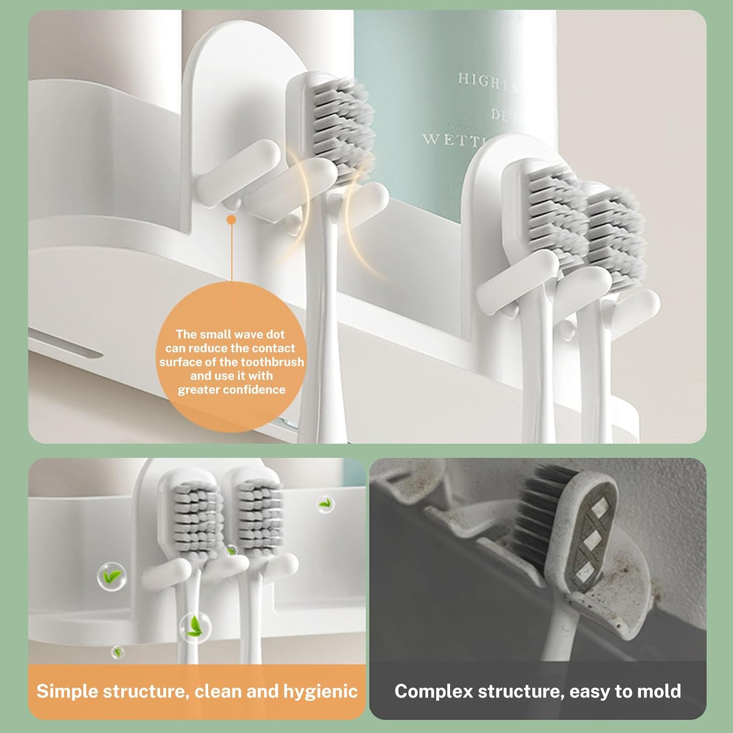 2025 New Toothbrush Razor Holder