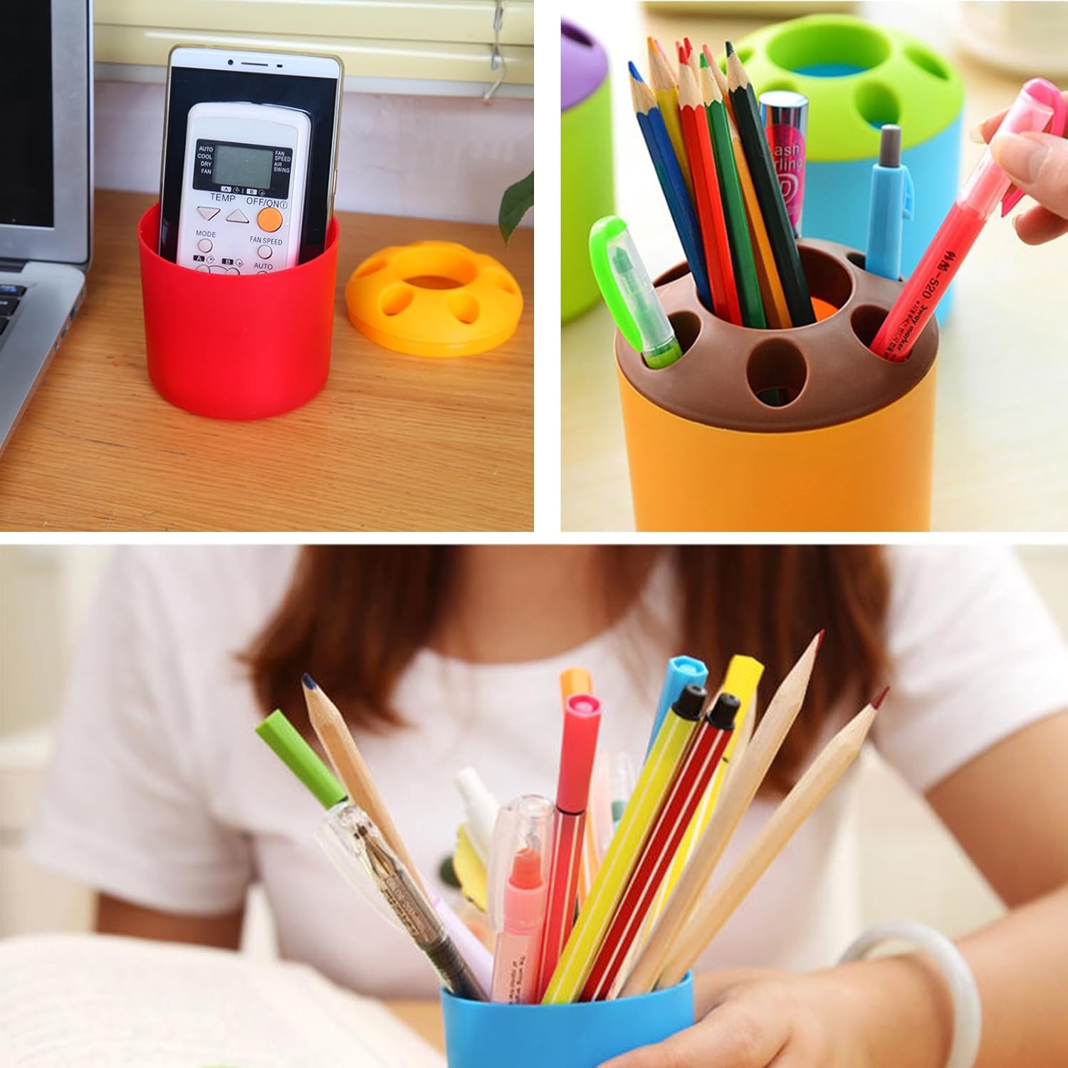 3-Piece Kids Toothbrush and Toothpaste Organizer Set