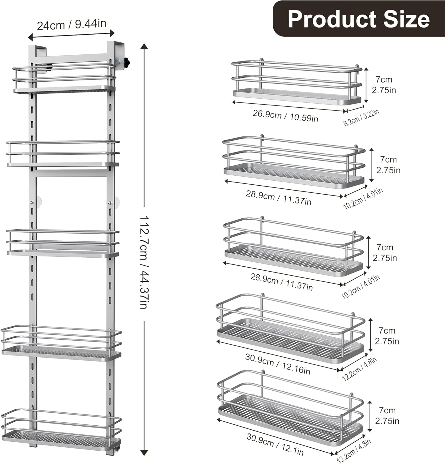 Orimade Over the Door Shower Caddy