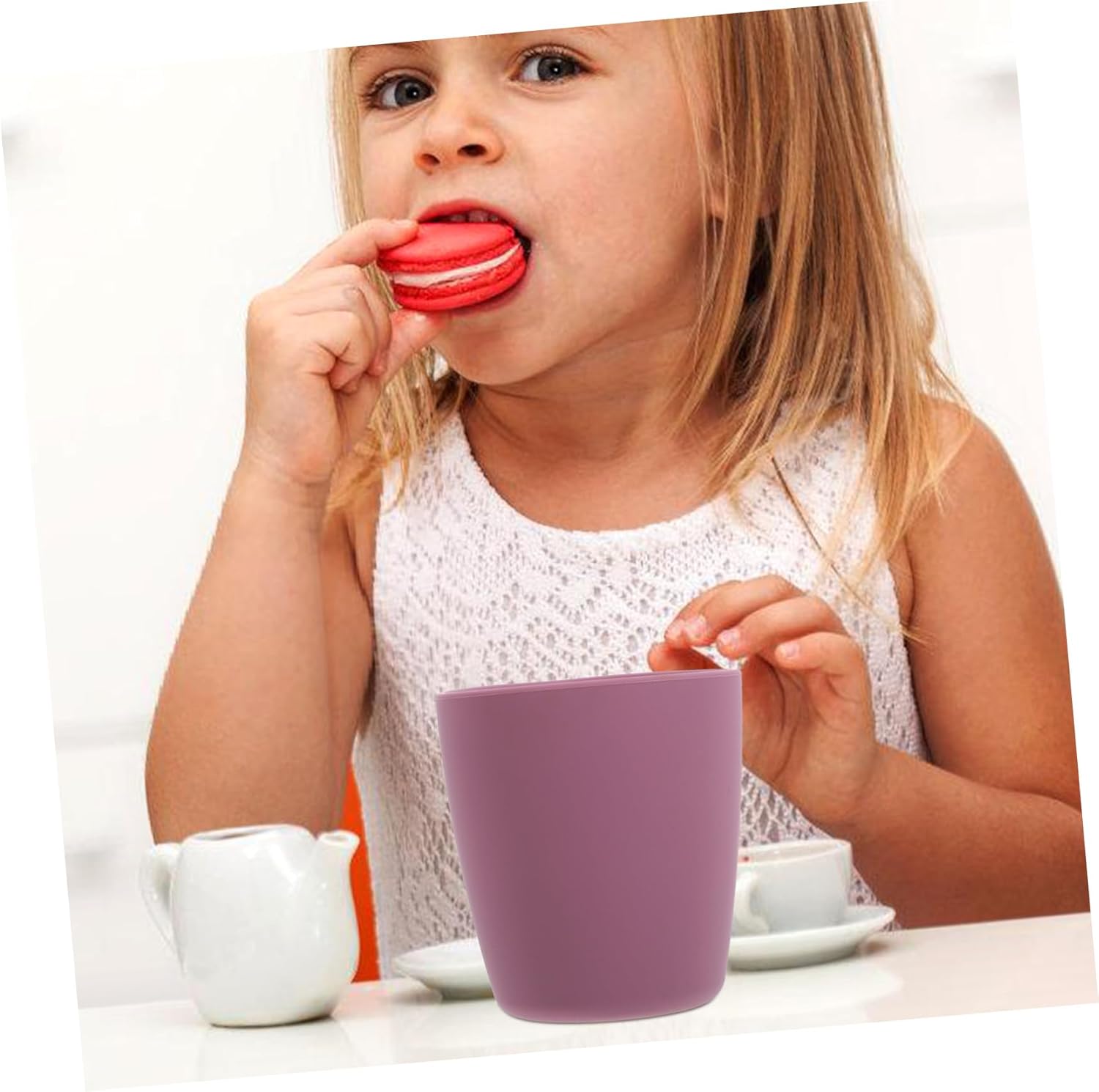 Kids Silicone Open Cup Spill-Proof Bath Toothbrush Cup