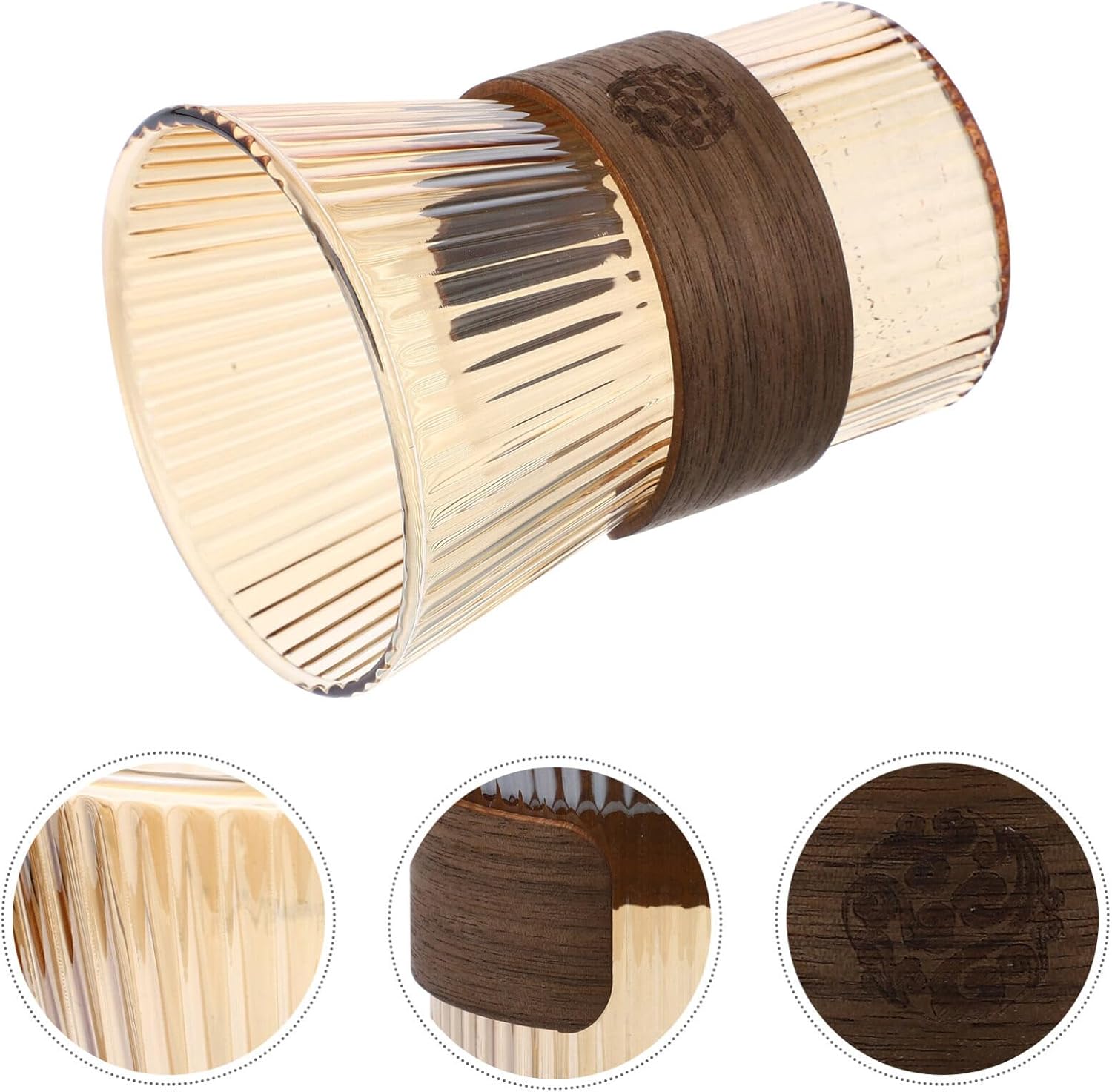 Luxshiny Glass Toothbrush Holder Bathroom Tumbler