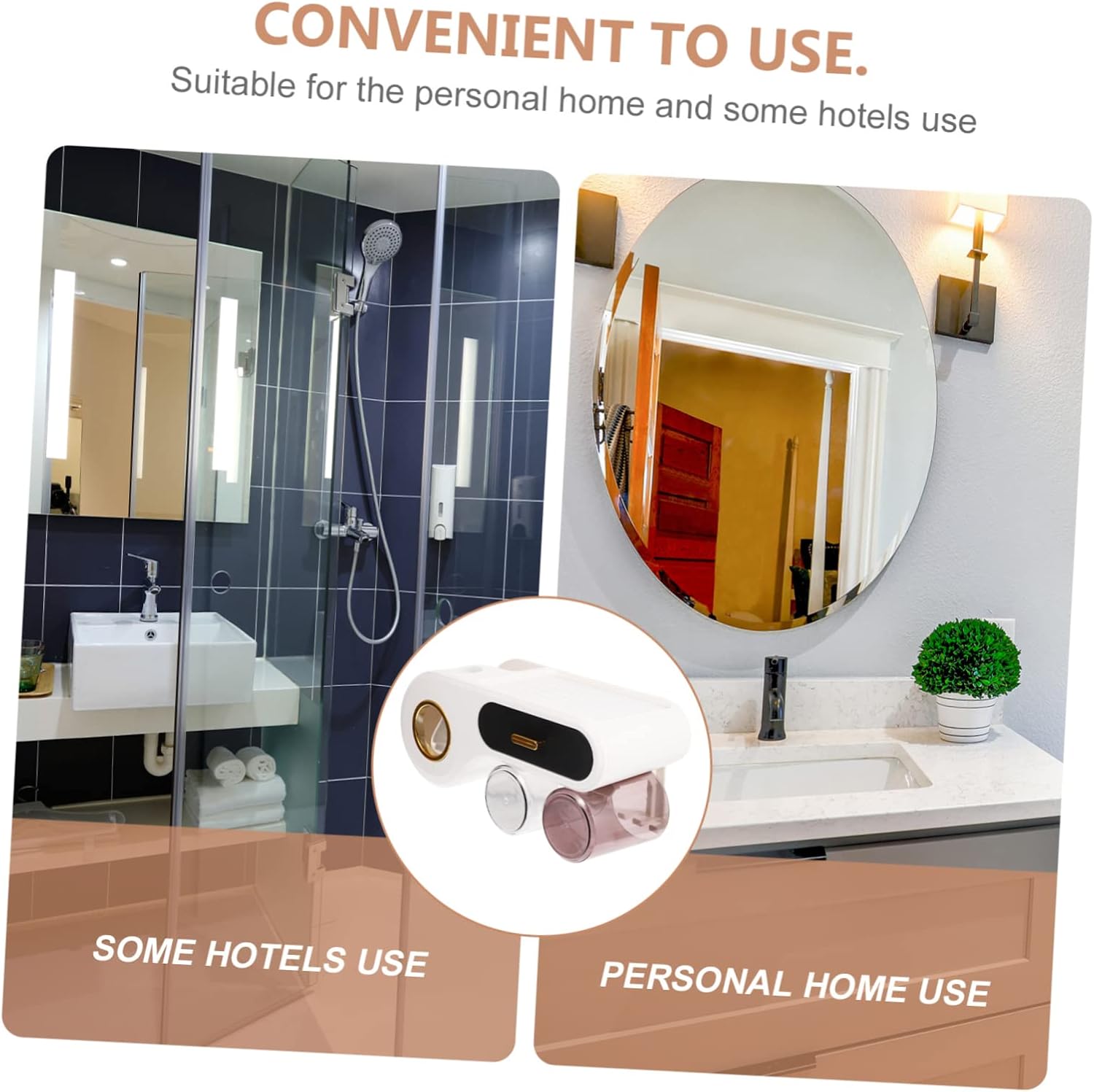 Multi-Use Wall-Mounted Organizer for Toothbrushes More