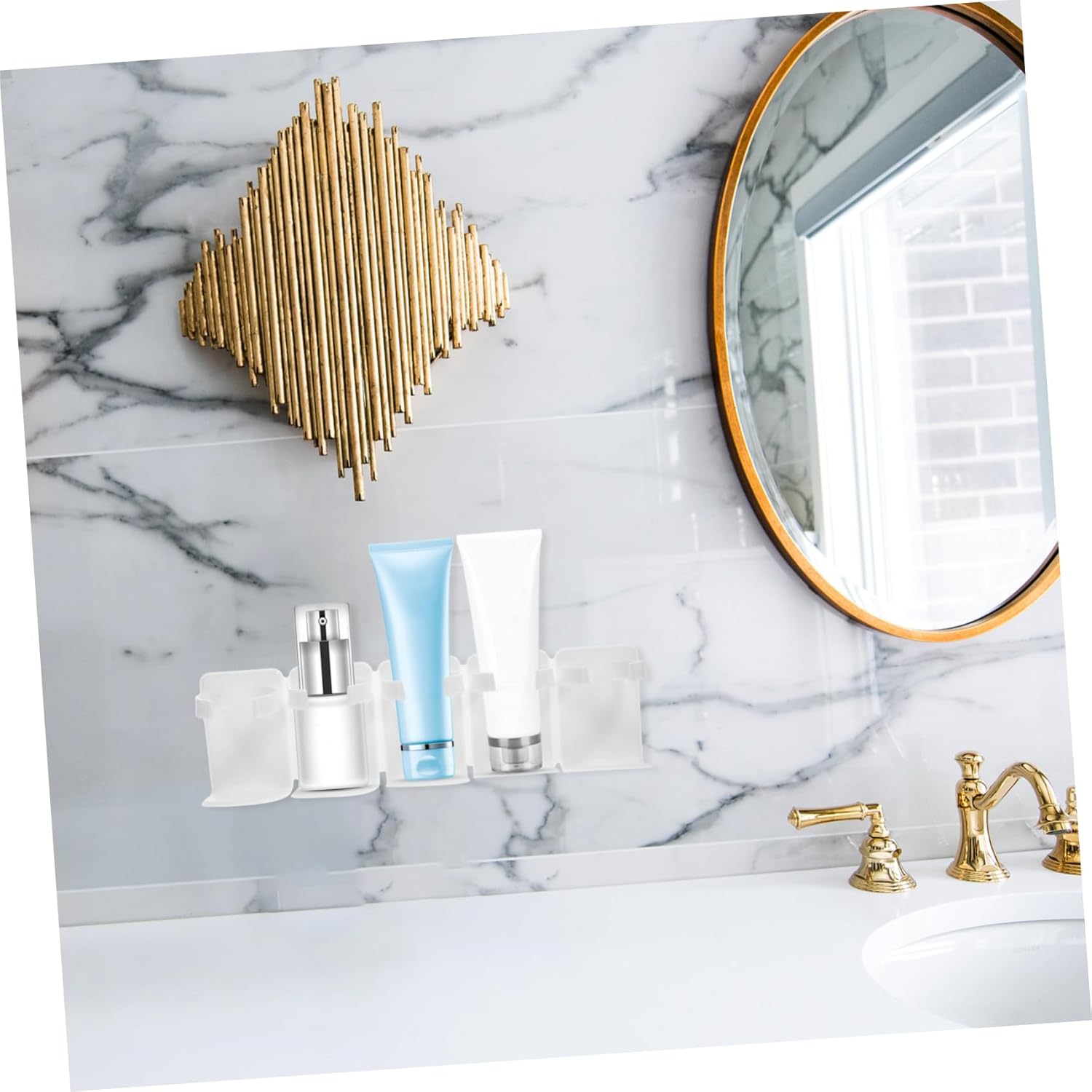 Stylish Wall-Mounted Shower Organizer