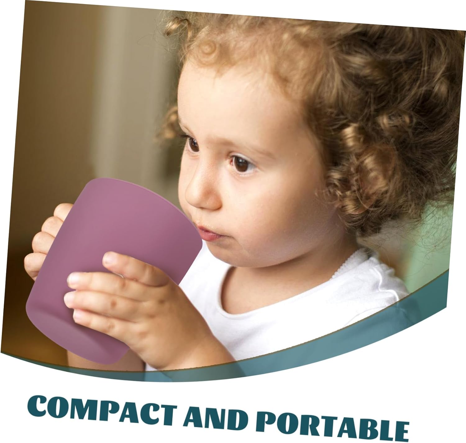 Kids Silicone Open Cup Spill-Proof Bath Toothbrush Cup