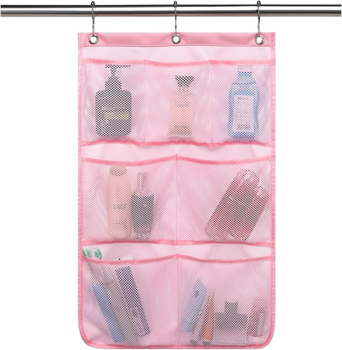 Stylish Portable Mesh Shower Organizer for Travel and Cruises