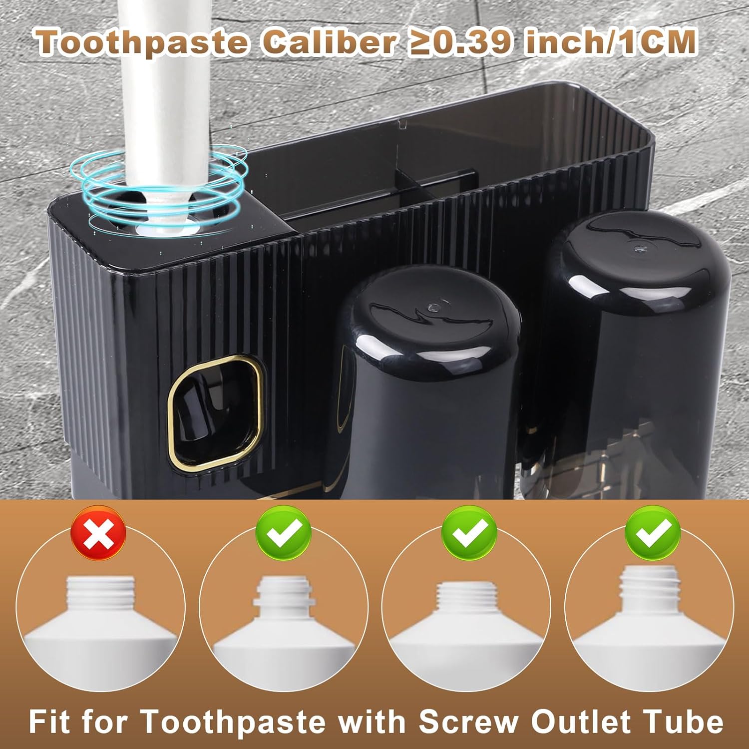 BigKingWall-Mounted Toothbrush Holder Kit