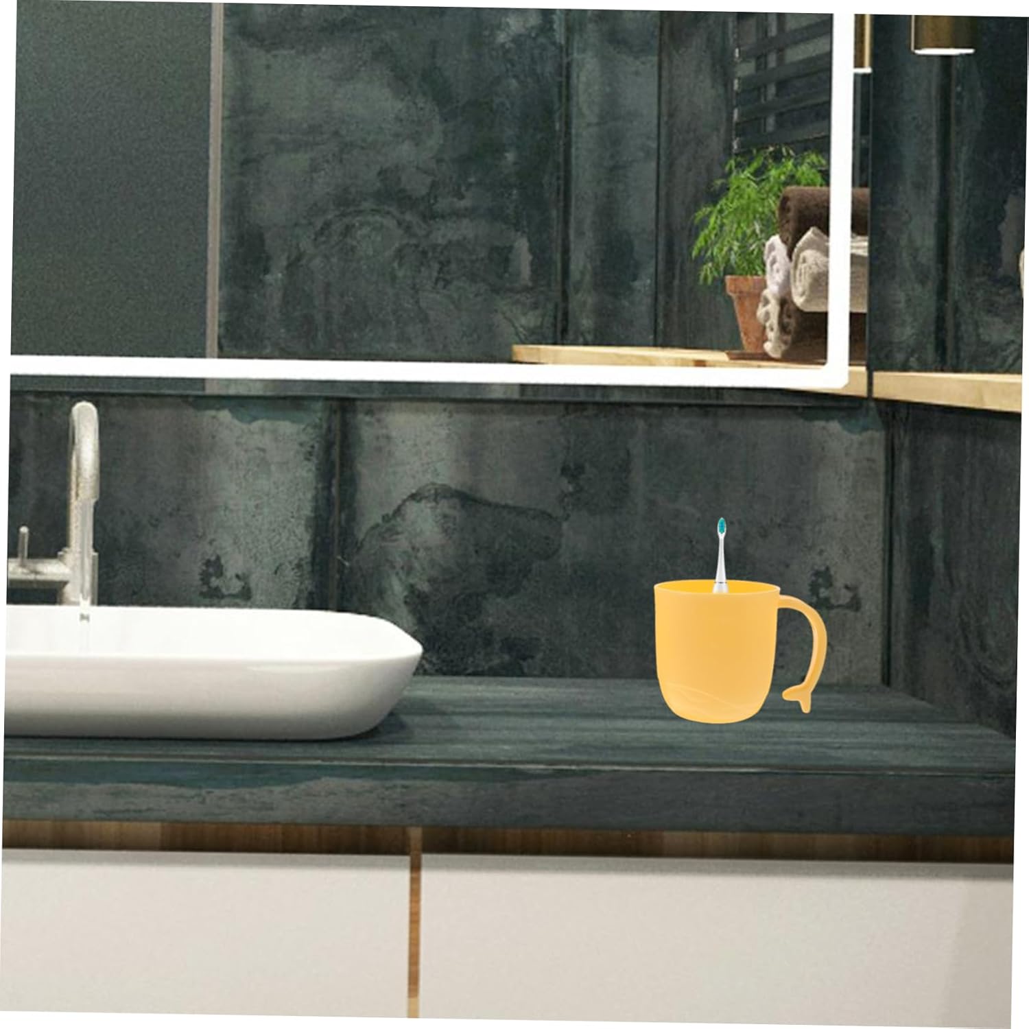 ABOOFAN 2pcs Dolphin Shaped Mouthwash Cups