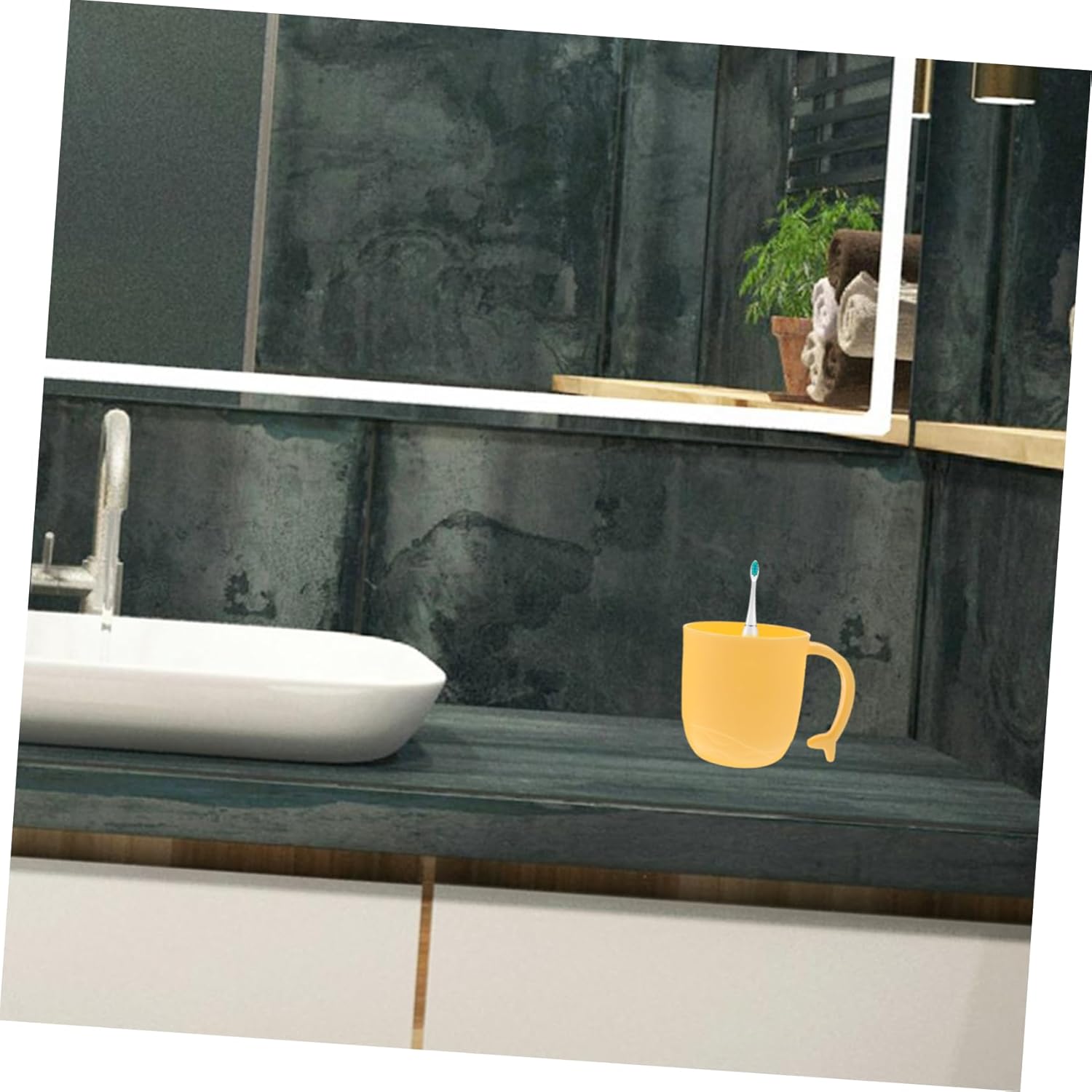Exclusive 2Pack Dolphin Tail Handle Bathroom Cups