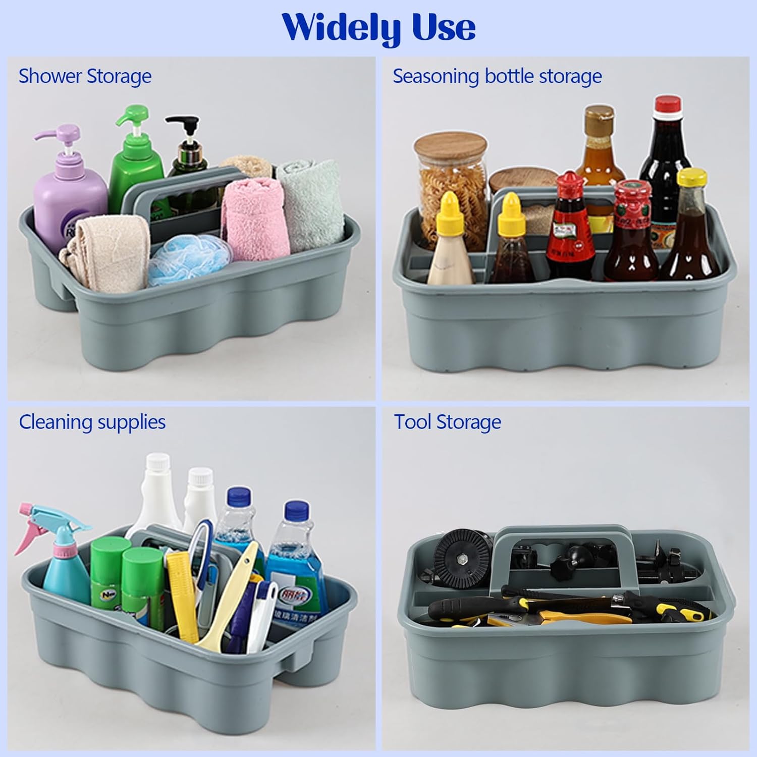 Versatile Cleaning Caddy with Handle for Small Spaces