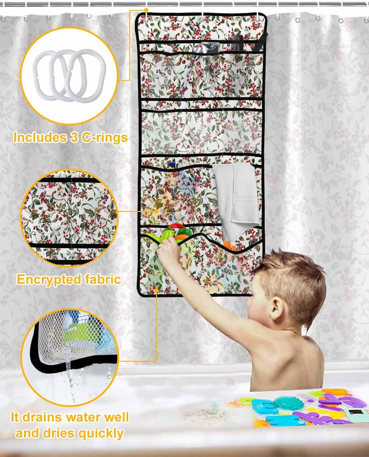 Waterproof Mesh Shower Organizer Set