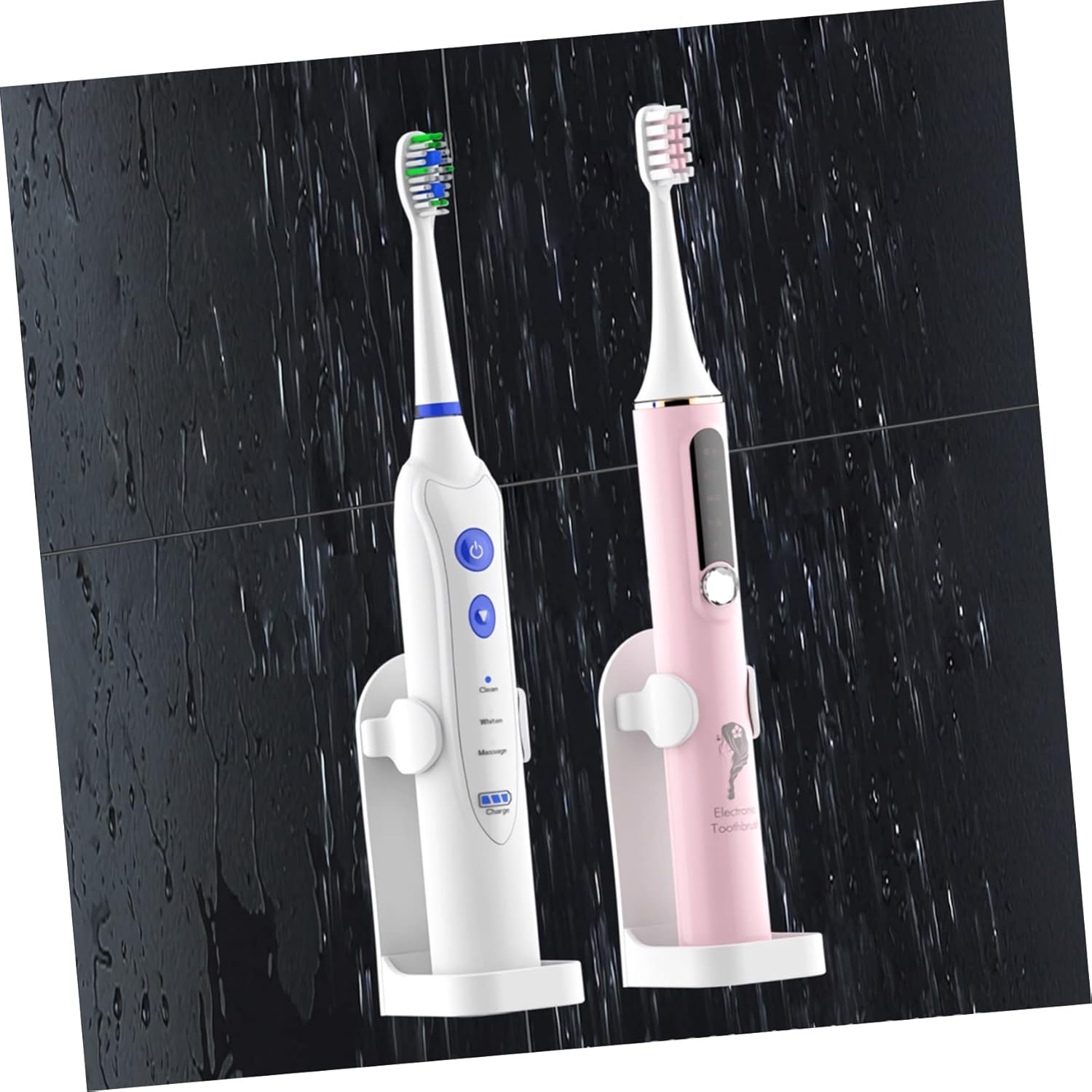 MagicLulu Adjustable Wall-Mounted Electric Toothbrush holder