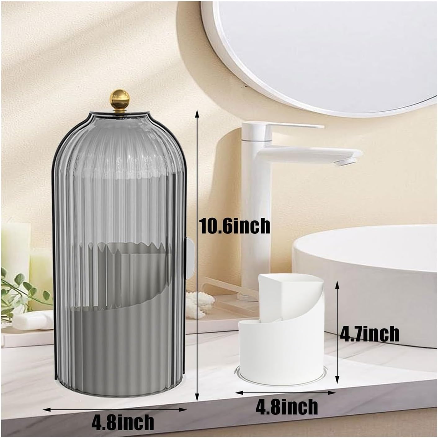 Slide Lid Toothbrush Holder