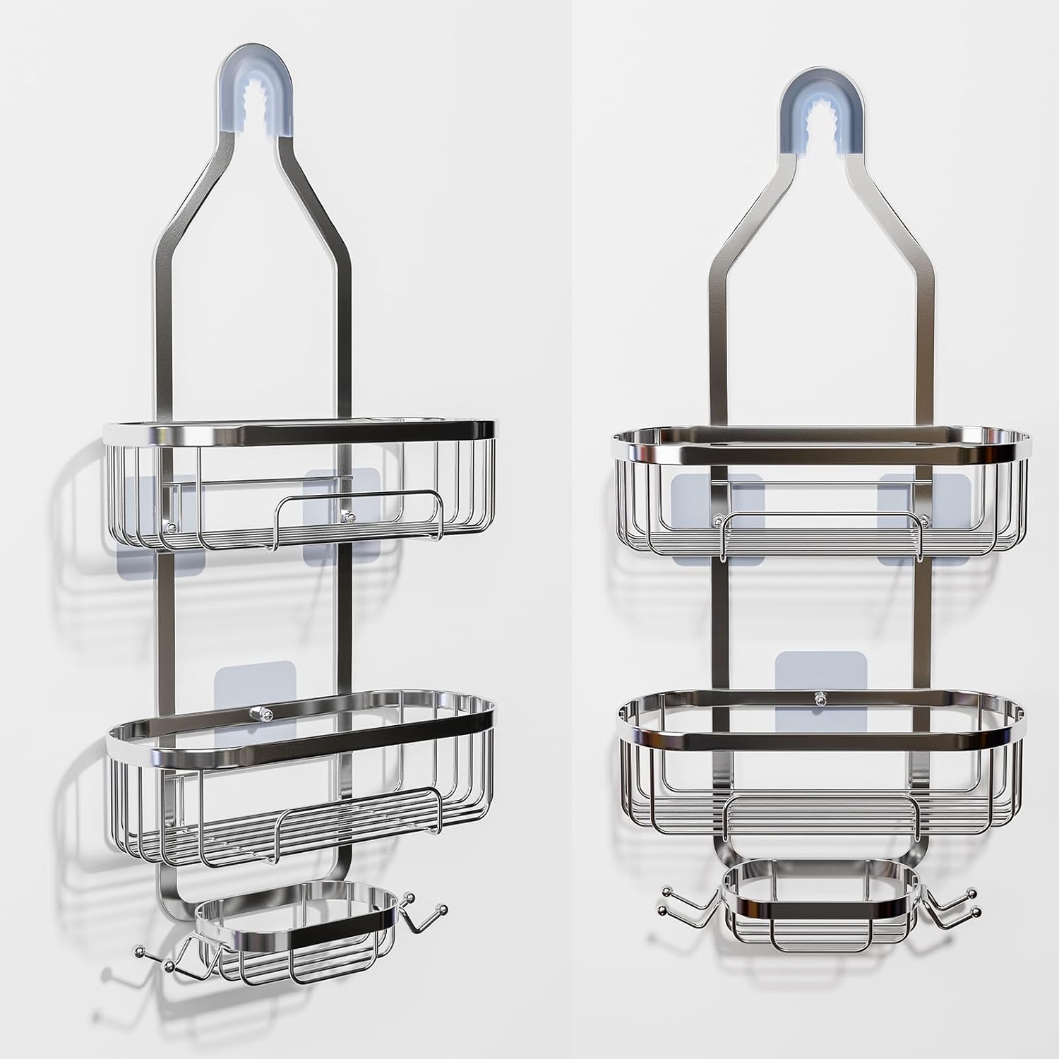 Effortlessly Organized Showers Rust-Resistant Caddies from Ycpasta