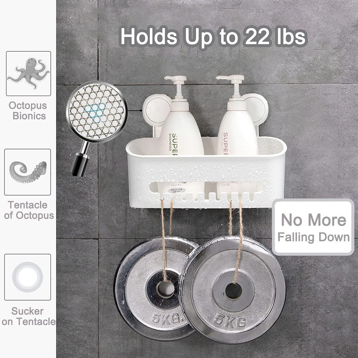 EleviSuction Shower Organizer