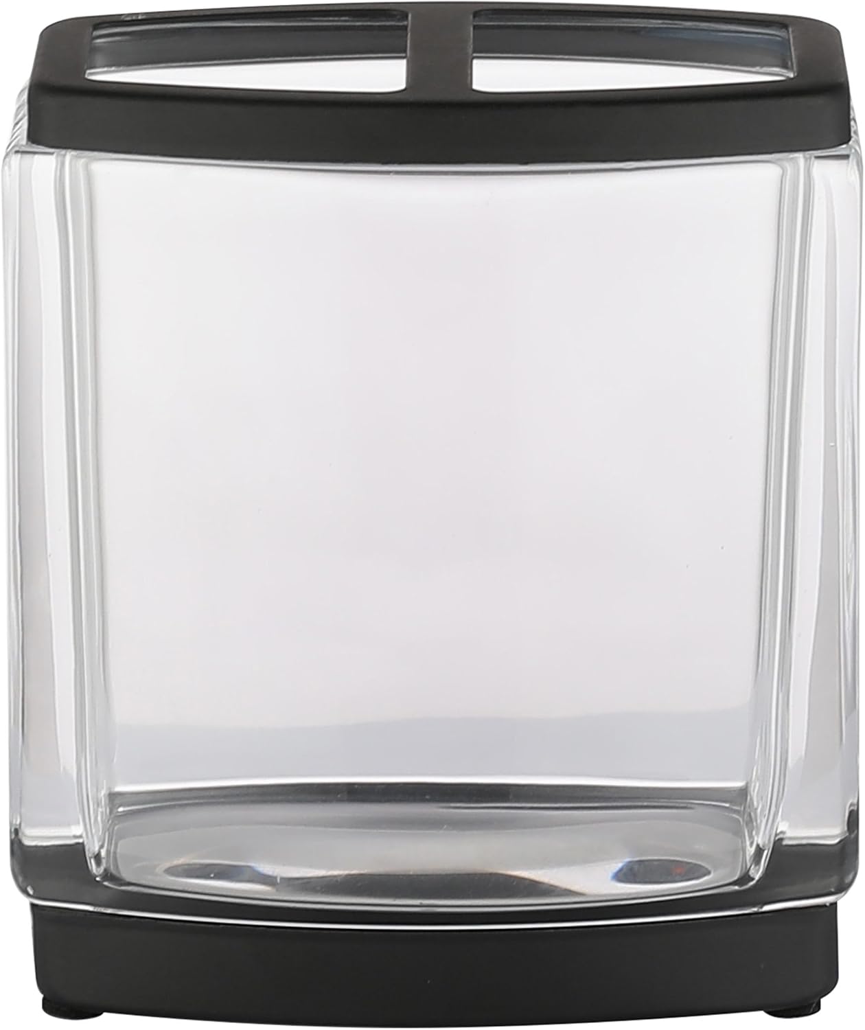 H Halston Heavy Weight Glass Toothbrush Holder Perfect for Hygiene Storage