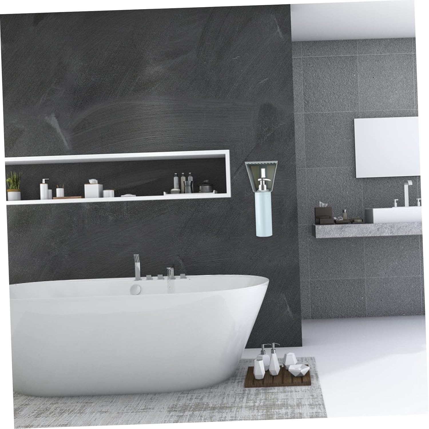 Wakauto 2pc Wall-Mounted Shampoo Hooks