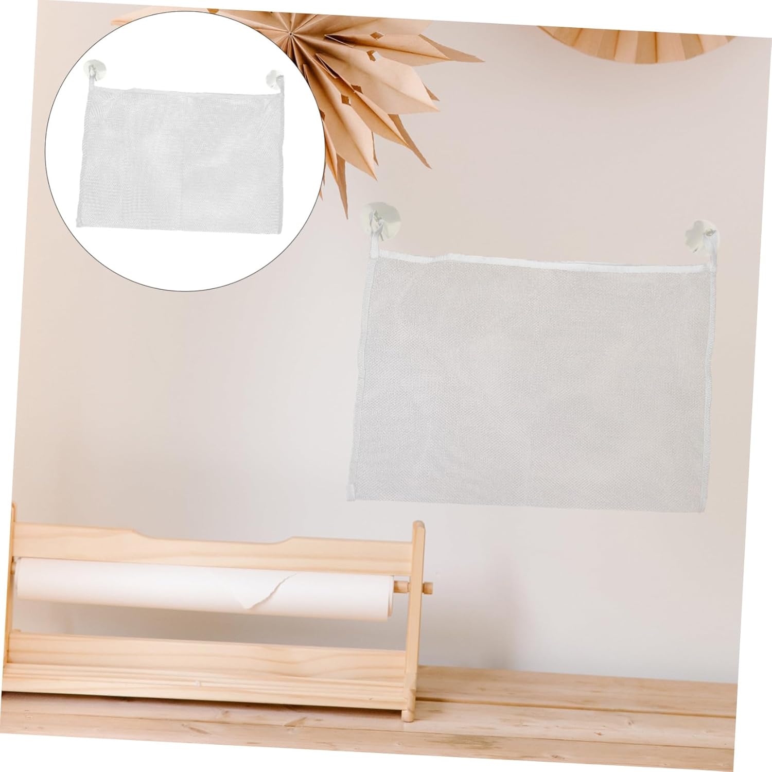 Luxshiny 2-Piece Hanging Bath Toy Storage Bag Mesh Organizer