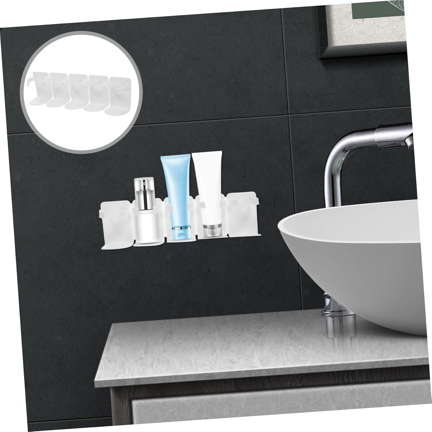 Stylish Wall-Mounted Shower Organizer