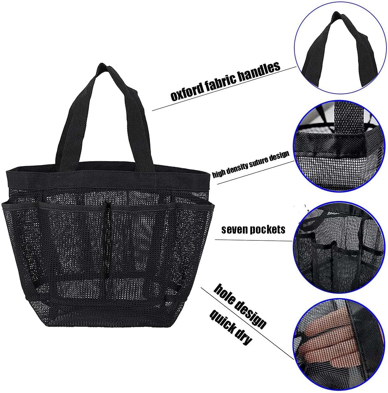 Premium Mesh Shower Caddy for Dorm Use