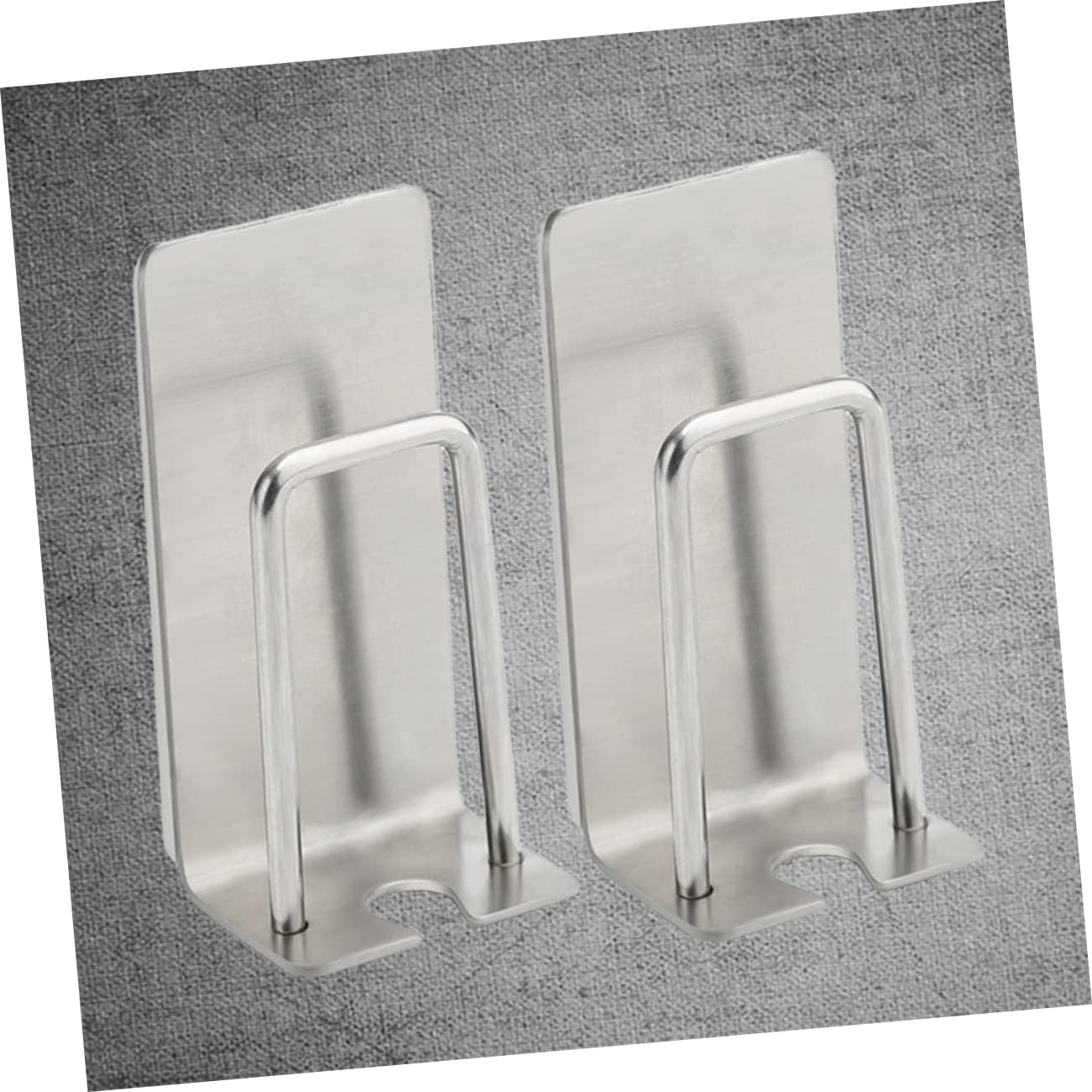 Zerodeko 2-Pack Stainless Steel Toothbrush Oral Care Holder Organizer No Drilling Required