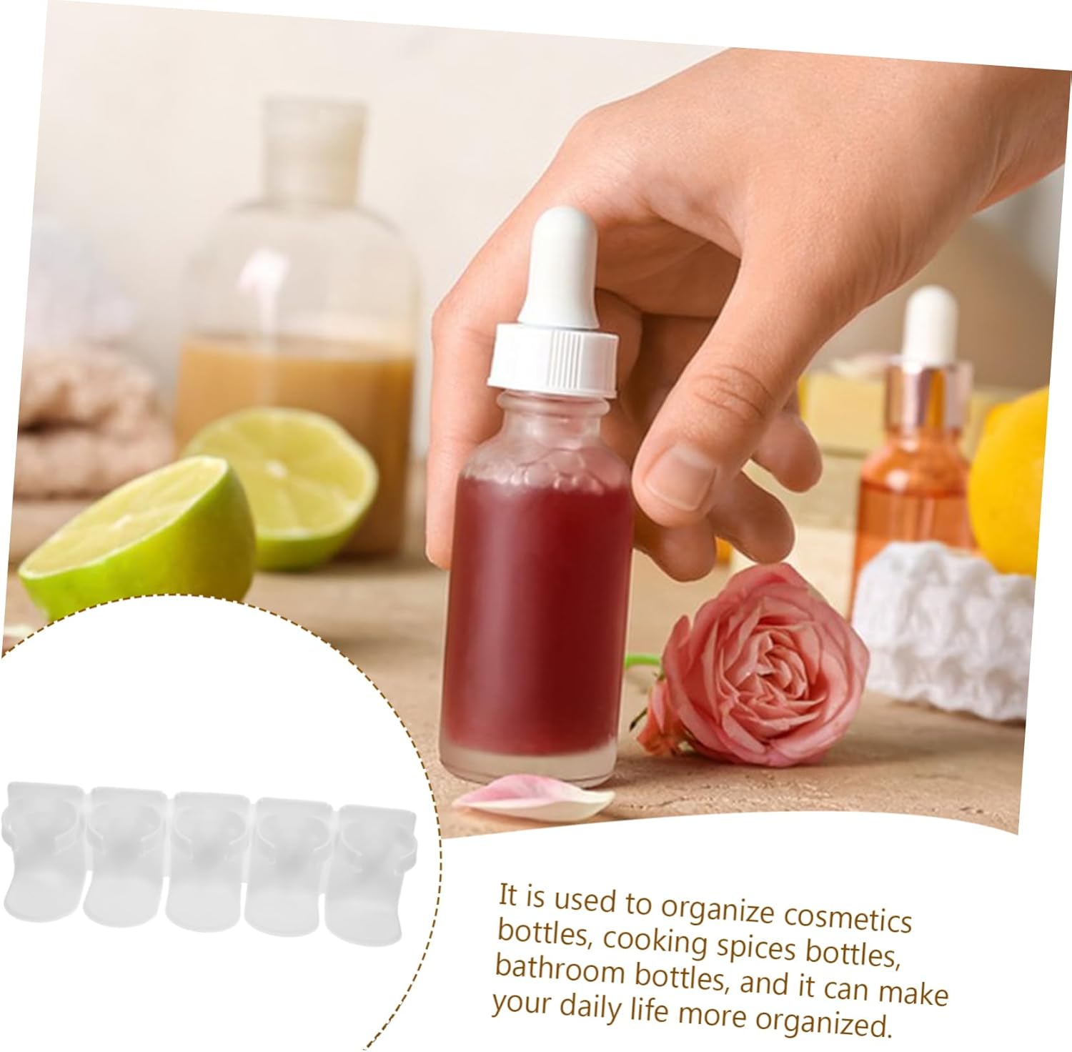 No-Drilling Makeup Organizer Wall-Mounted