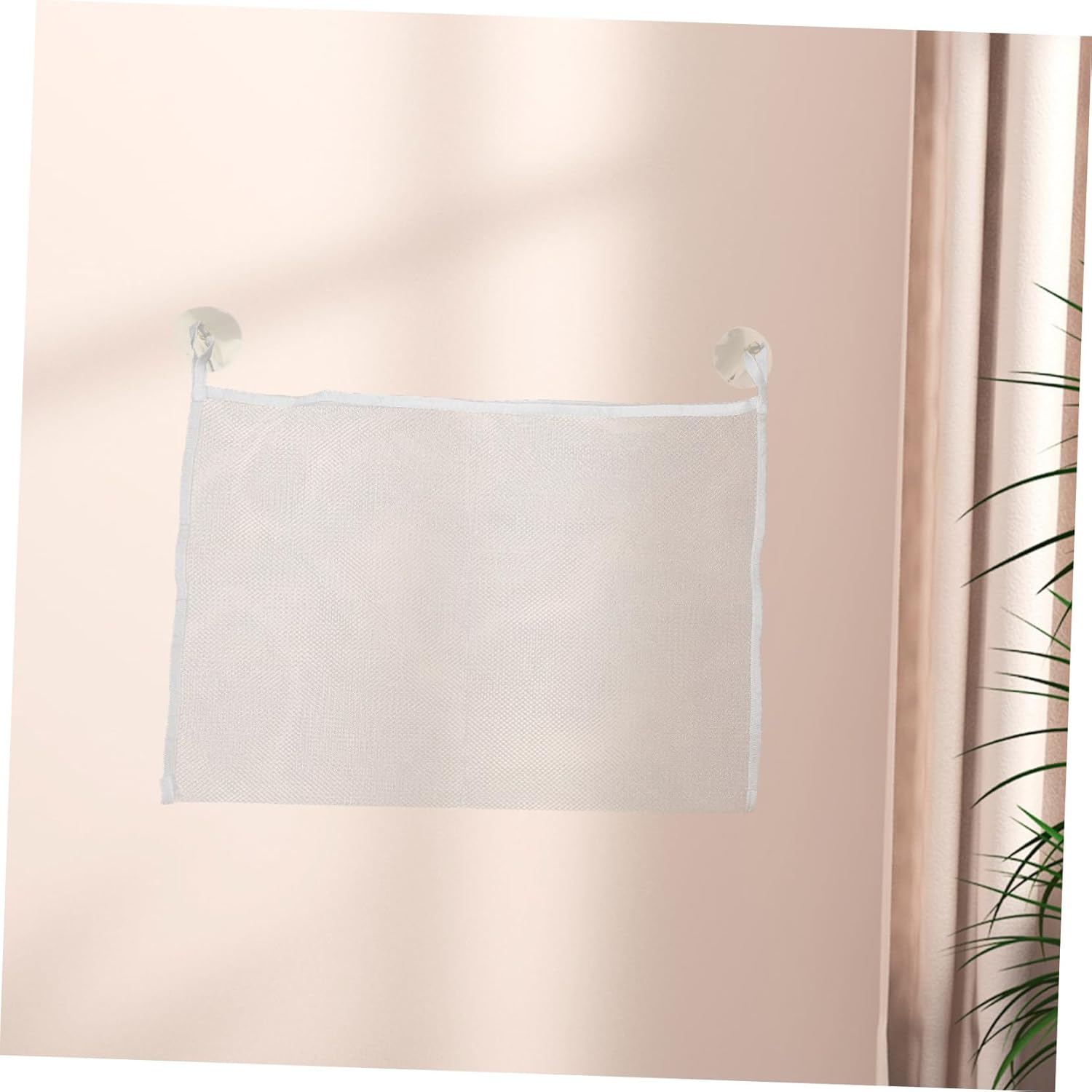 Luxshiny 2-Piece Hanging Bath Toy Storage Bag Mesh Organizer