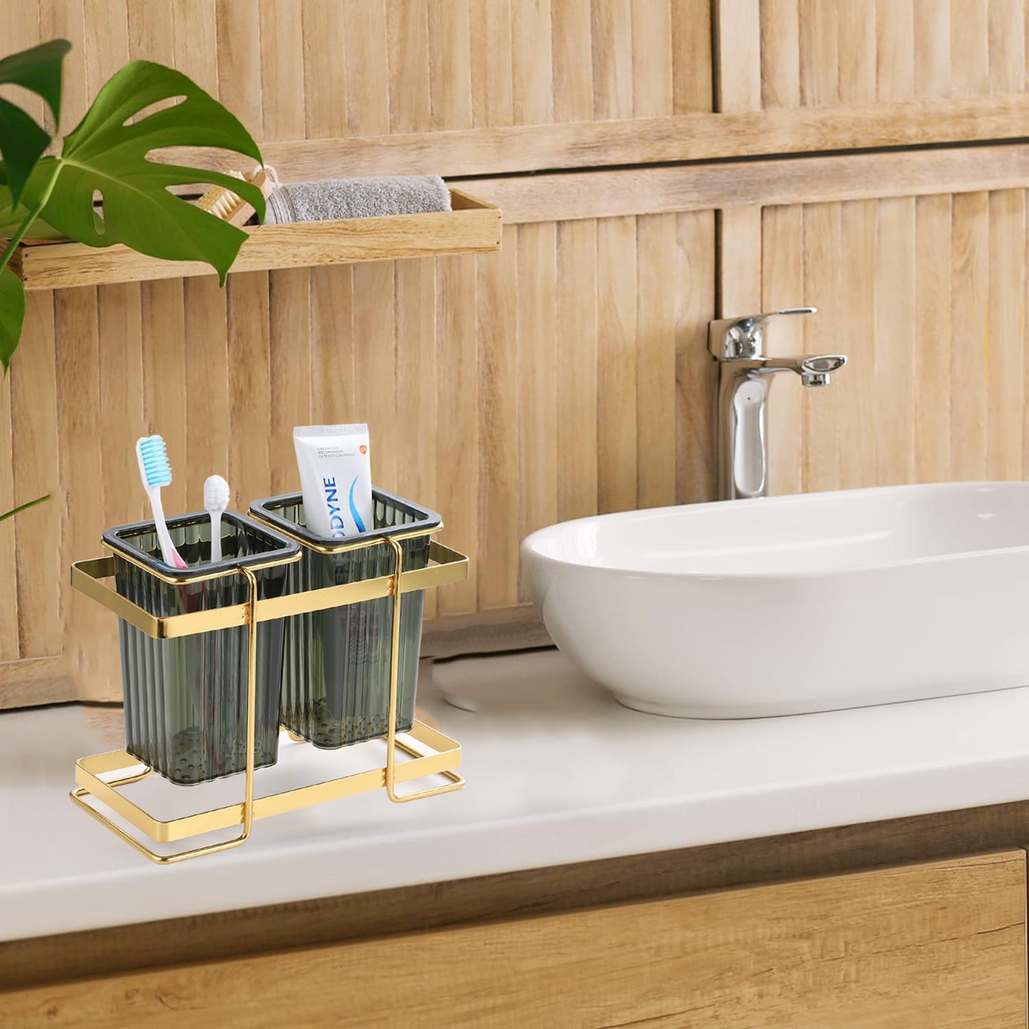 Toothbrush Holder Metal mult functional bath organizer