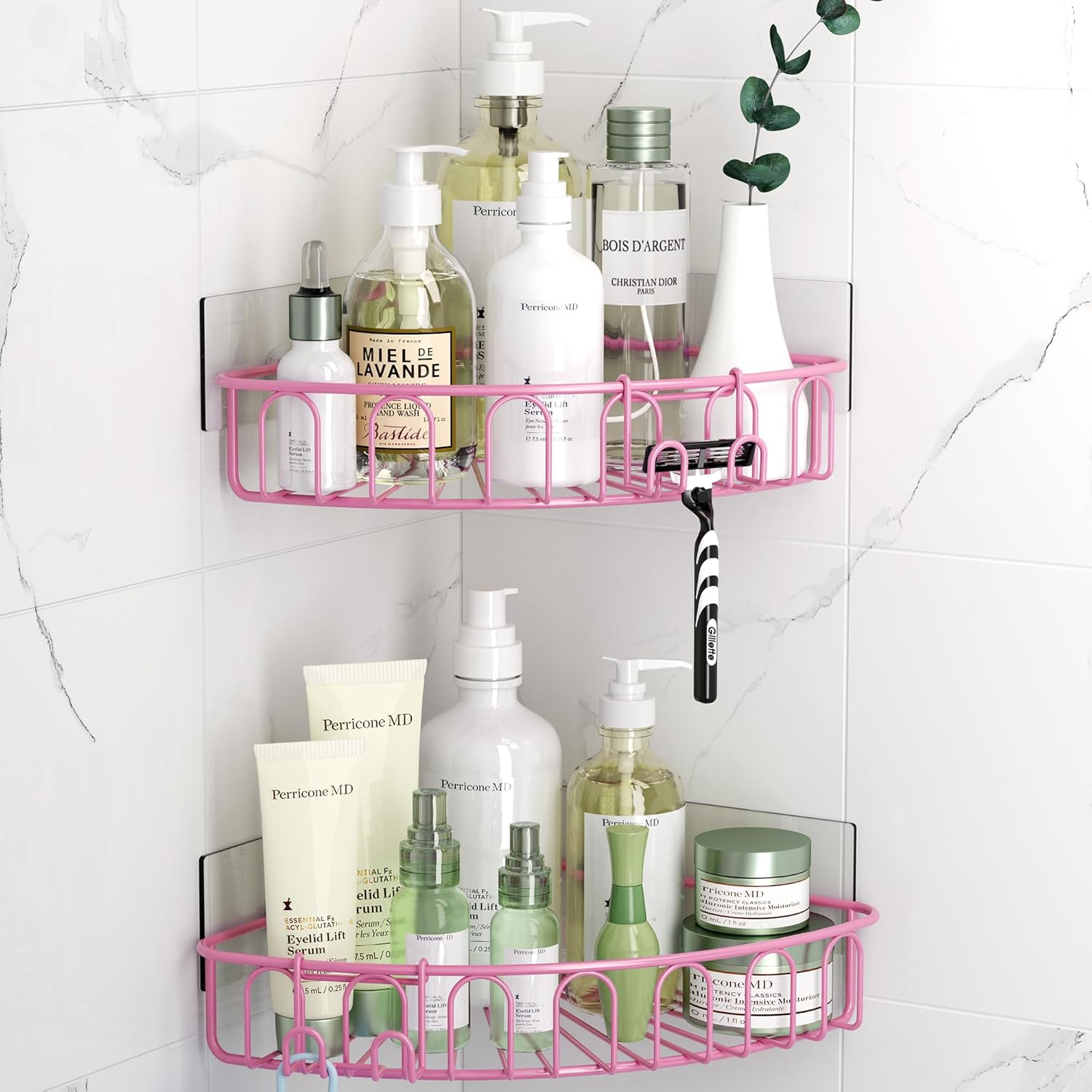 Wall-Mounted Corner Shower Organizer
