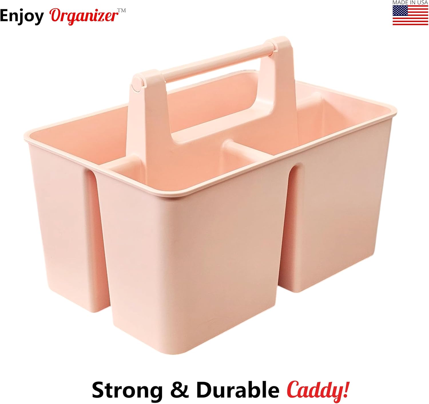 Bulk 3-Compartment Shower Caddy Organizer Portable Bathroom Storage Bin