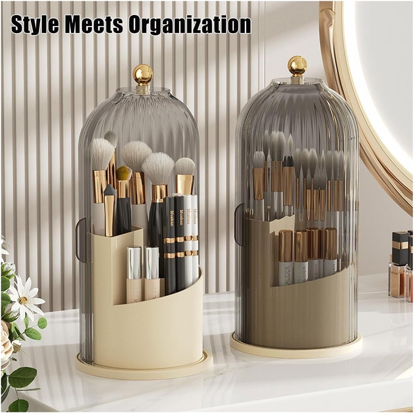 Slide Lid Toothbrush Holder