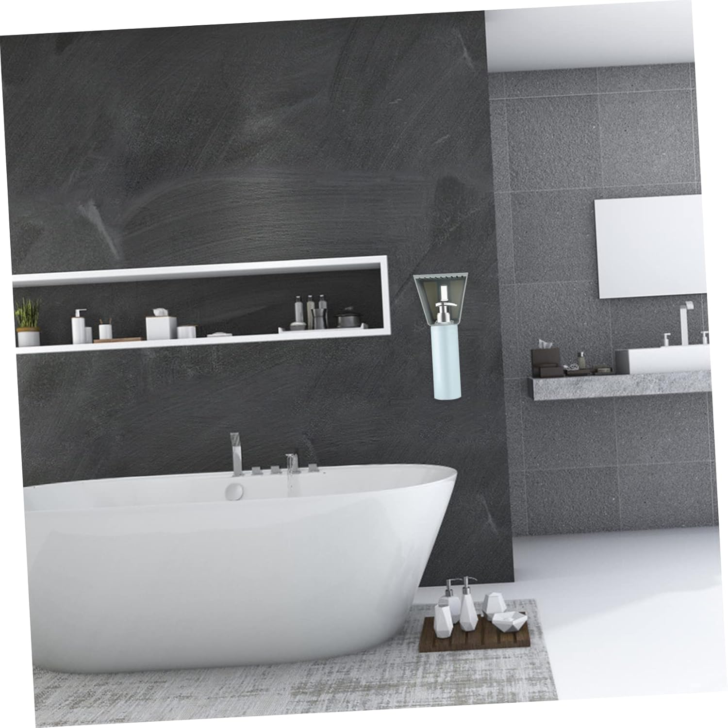 Space-Saving Stylish 2-Piece Shampoo Rack for Bath Kitchen
