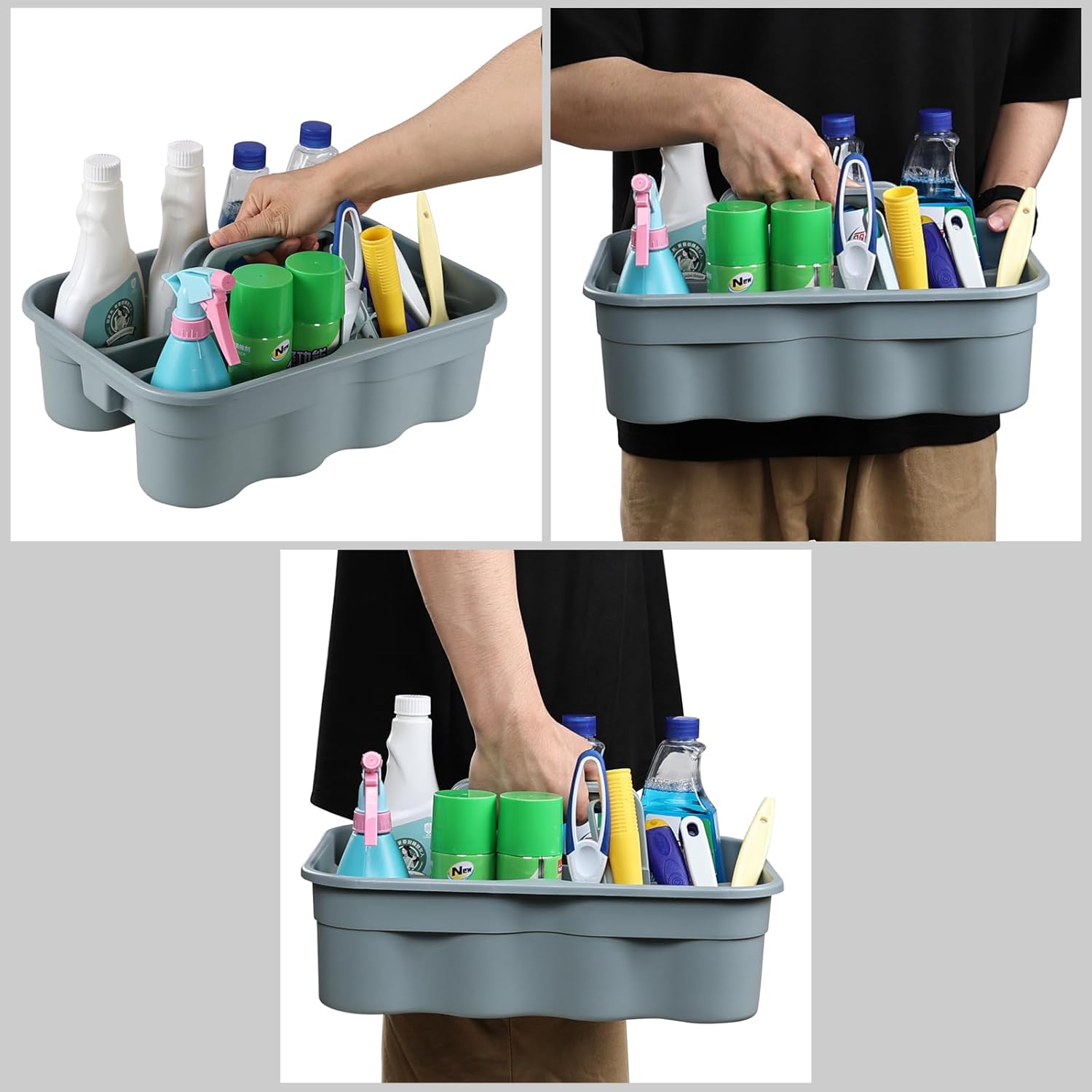 Versatile Cleaning Caddy with Handle for Small Spaces