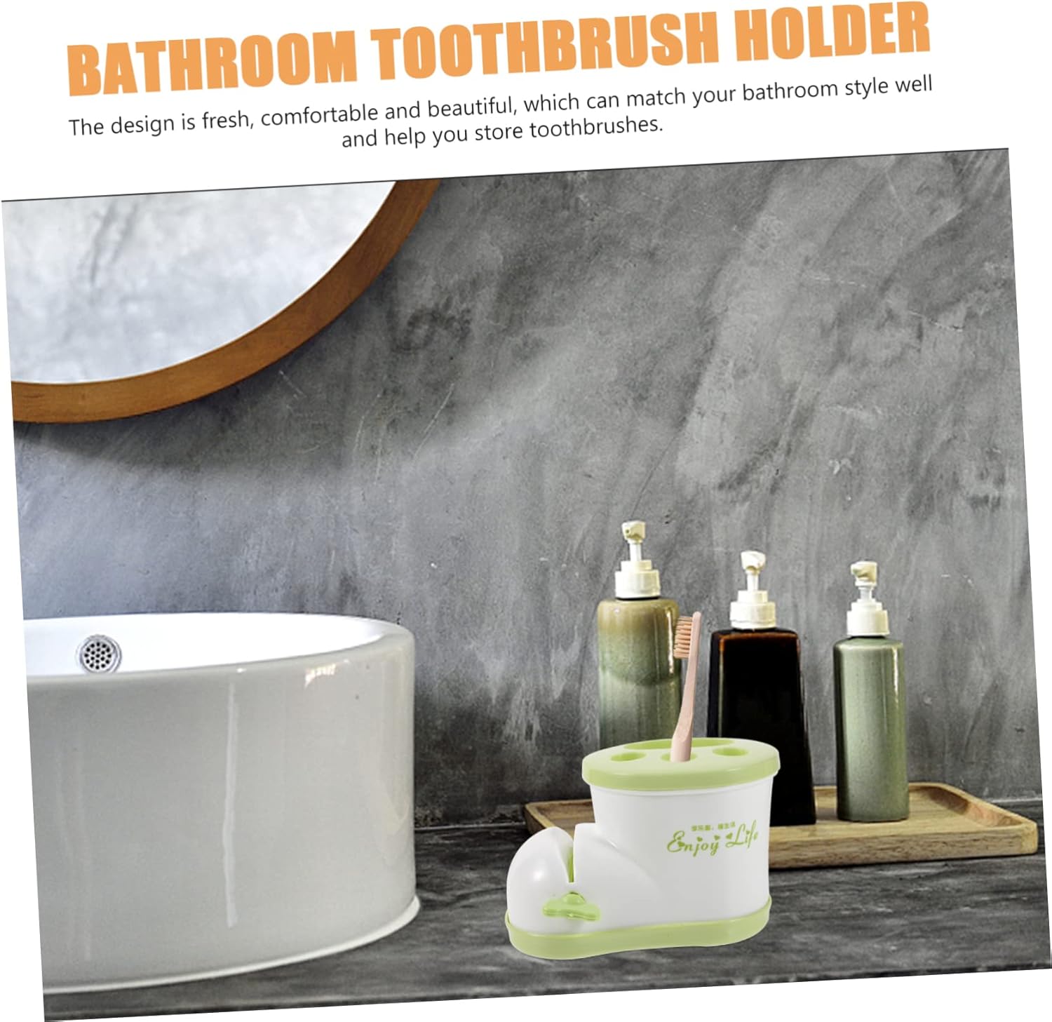 Healifty Storage Toothbrush Holder