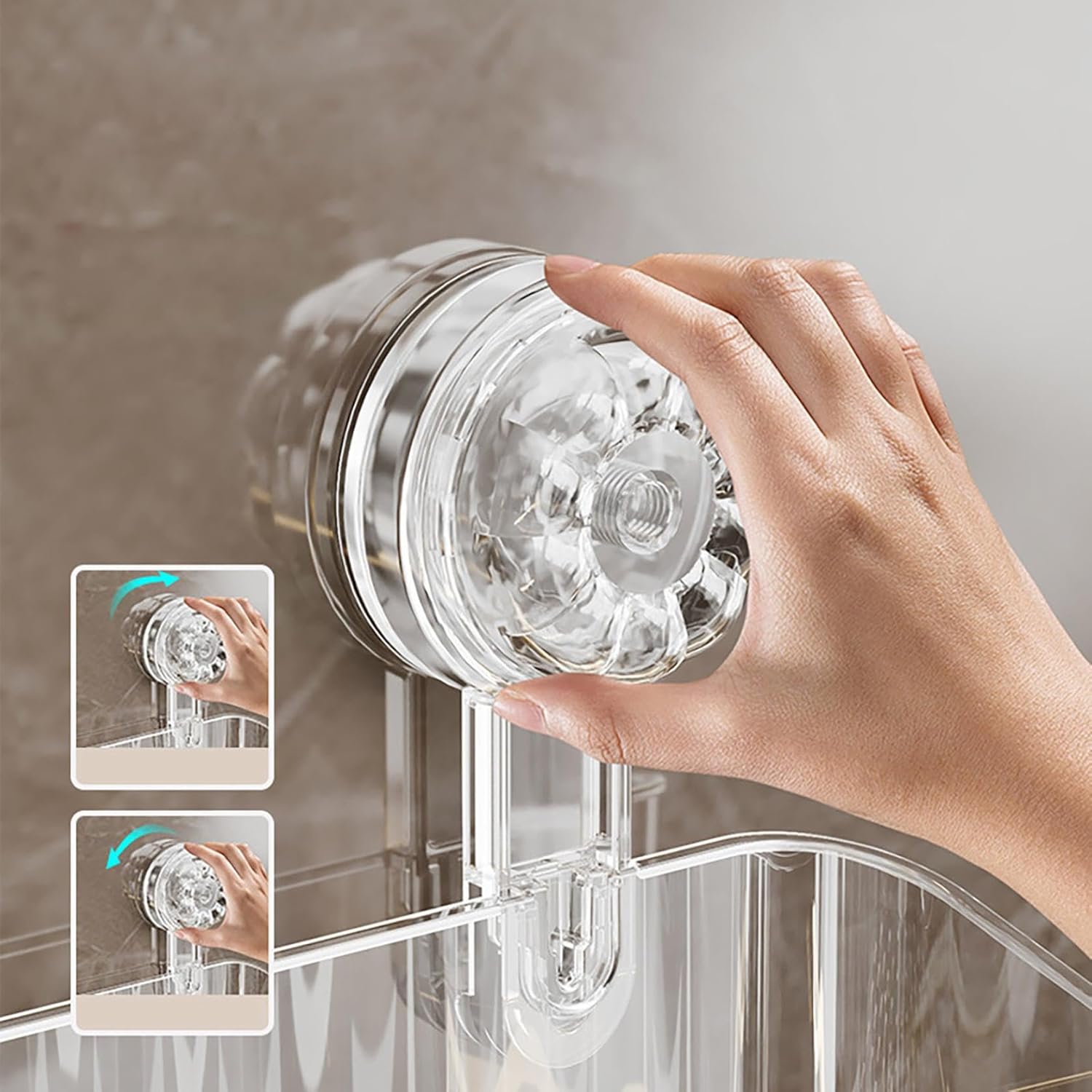 Quick Set-Up Wall-Mounted Shower Organizer