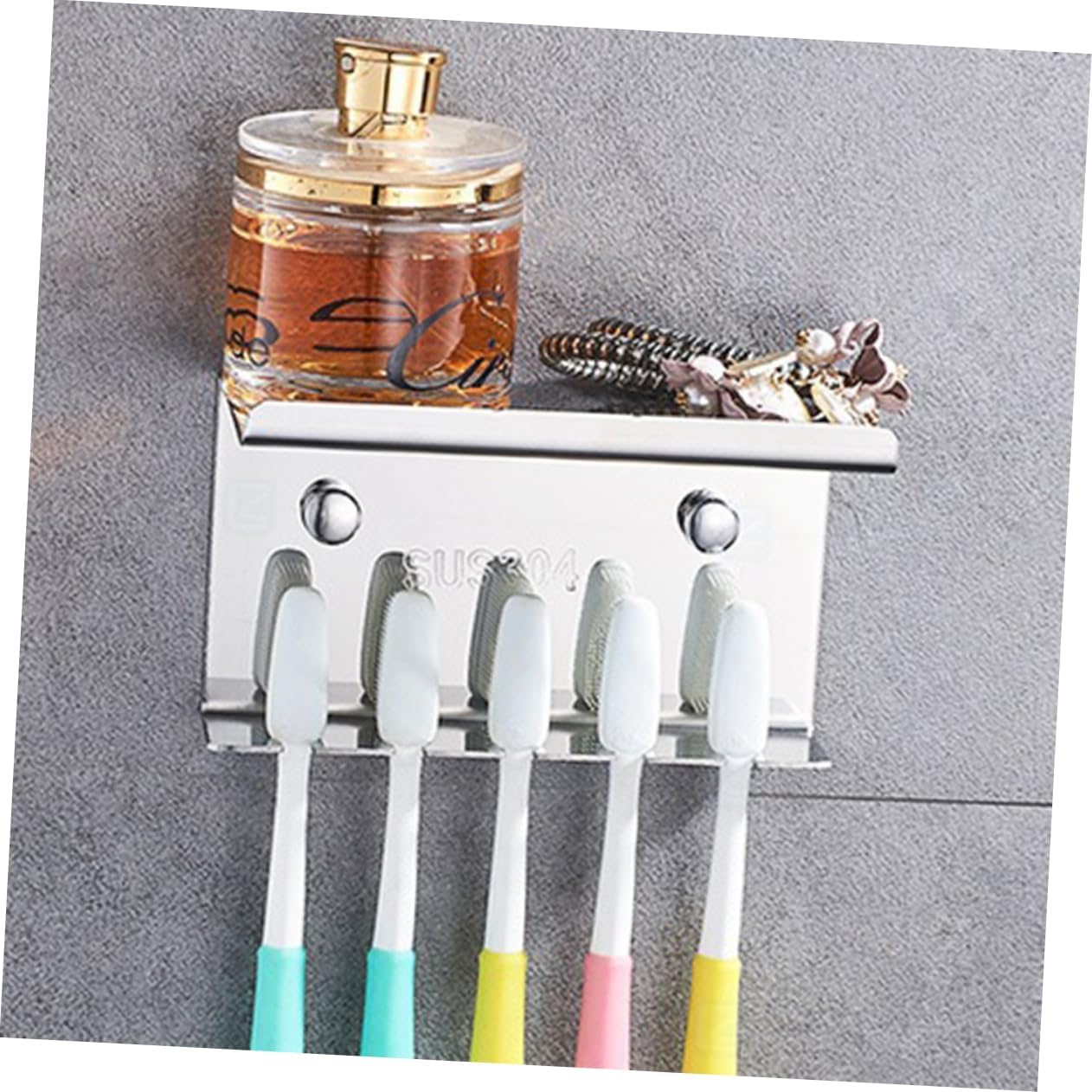KONTONTY Wall Mounted Toothbrush Holder