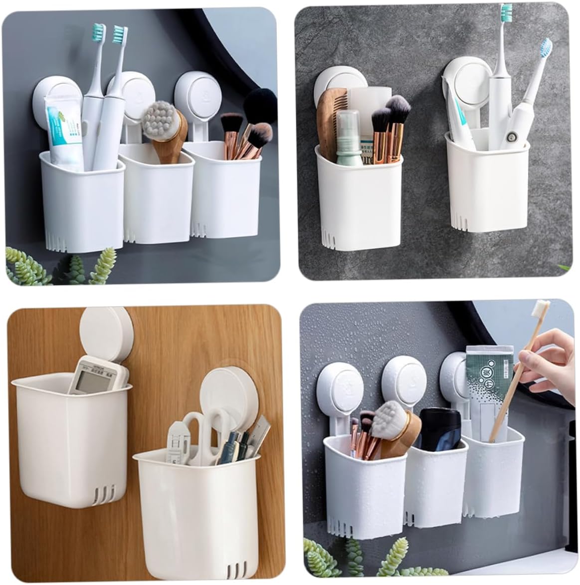 Luxshiny Wall-Mounted Toothbrush Holder
