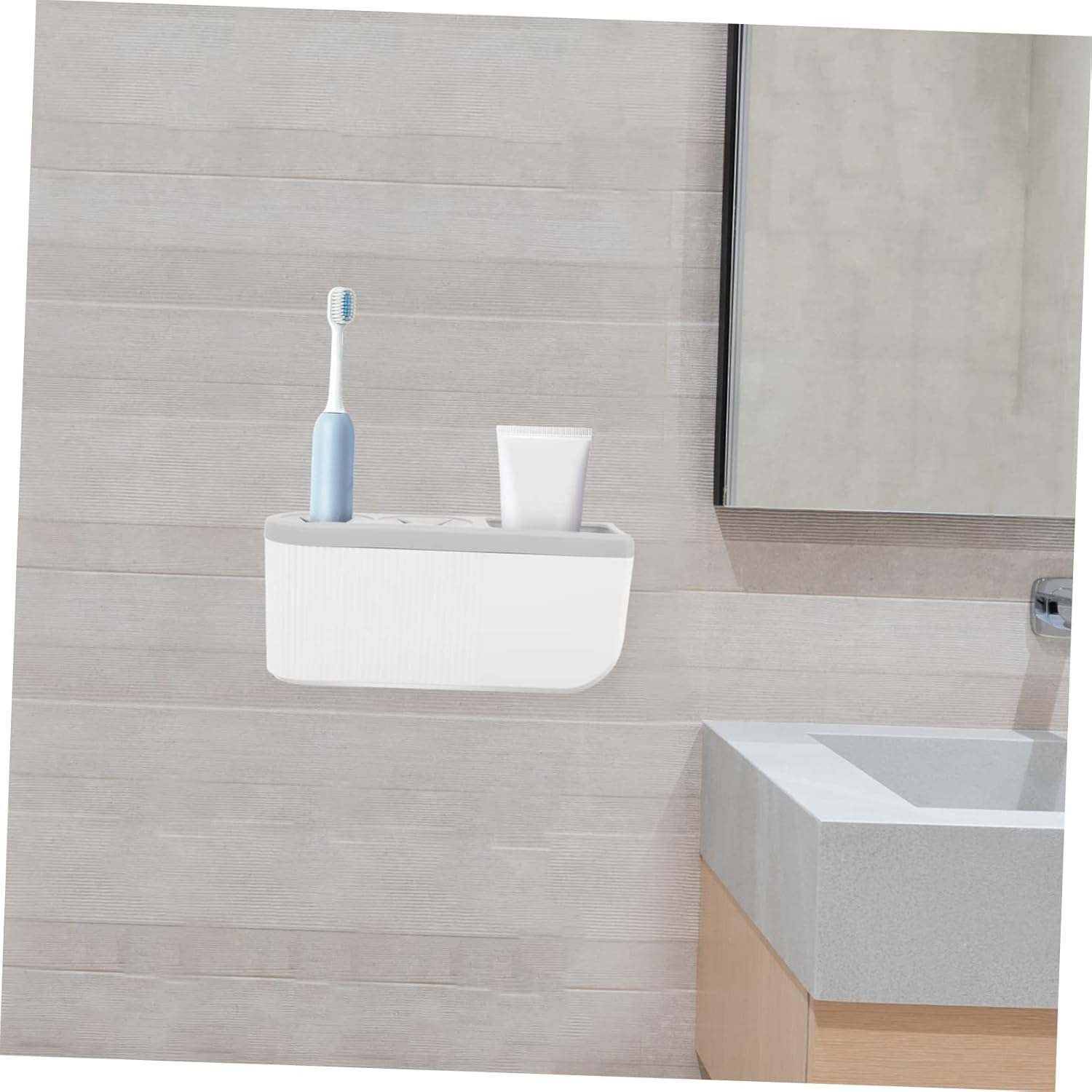 Stylish Electric Toothbrush Holder Wall-Mounted Durable Space-Saving