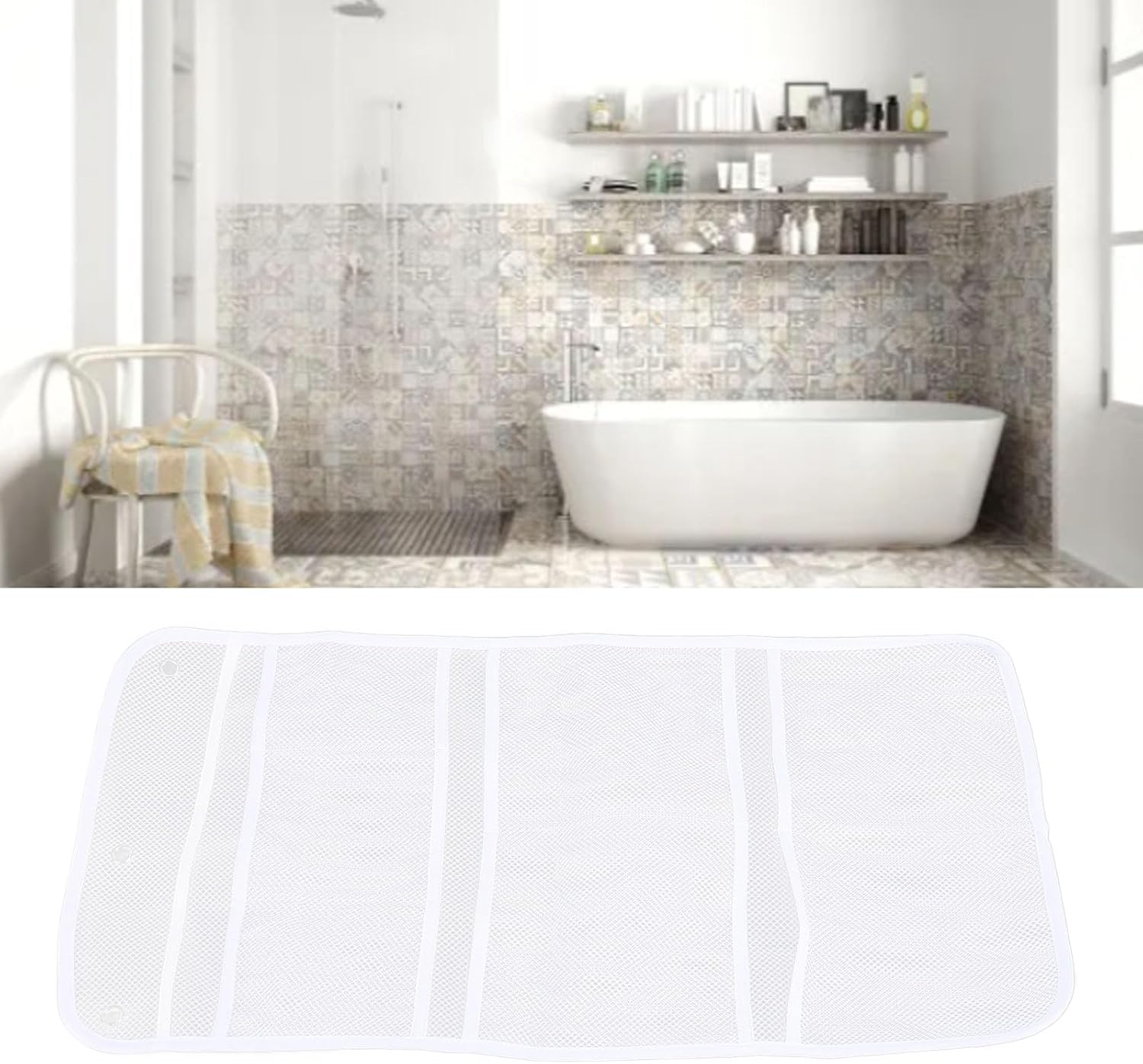Quick drying mesh caddy for bath and more