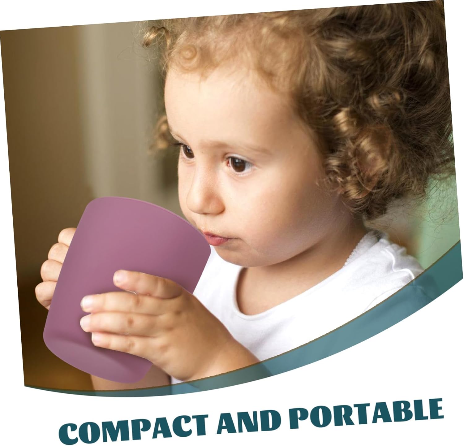 Stylish Silicone Sippy Cup for Bathroom and Easy to Use
