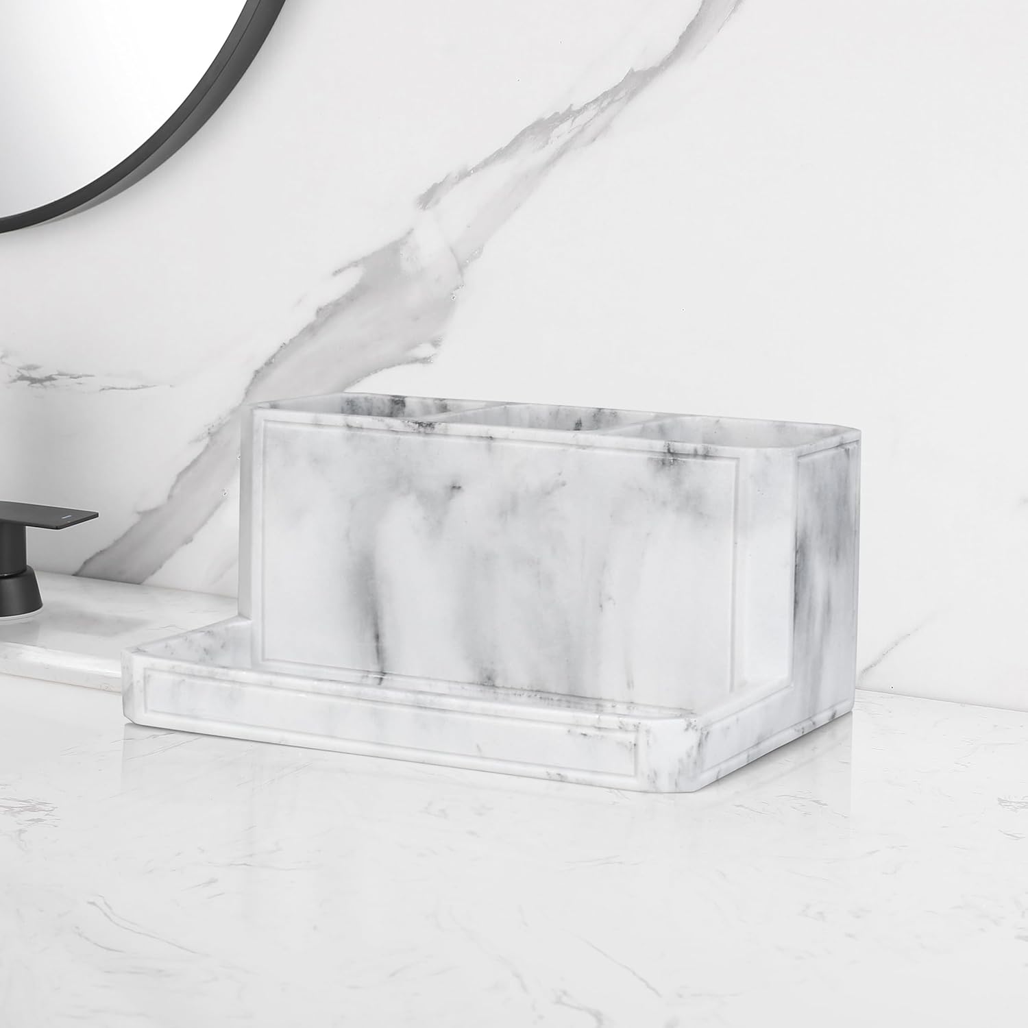 Lux 3 Compartment Vanity Organizer Durable Stylish